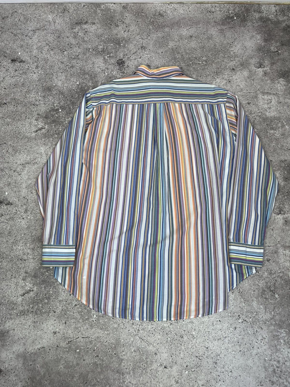 Etro Etro Striped Multicolor Shirt Button Up Long Sleeve Size US XL / EU 56 / 4 - 11 Thumbnail