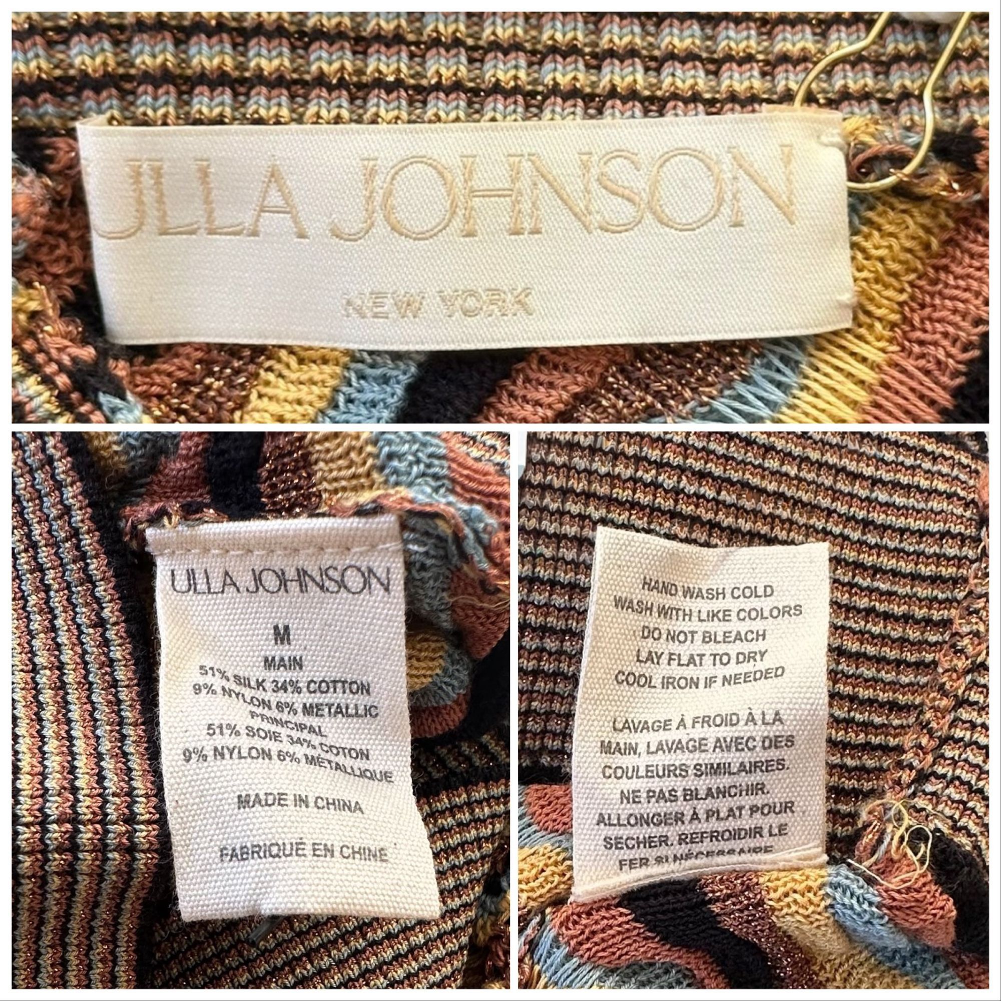 Ulla Johnson Ulla Johnson Sadie Top, Knit, Size M, color Tiger’s Eye, NW Size M / US 6-8 / IT 42-44 - 4 Thumbnail