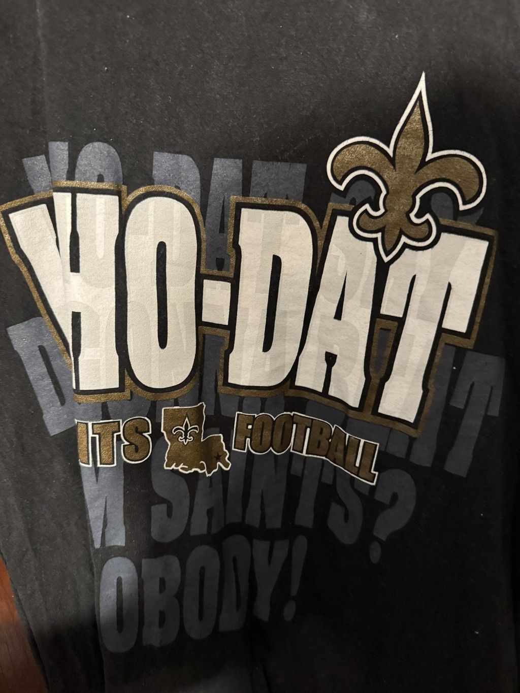 The Unbranded Brand New Orleans Saints Black Short Sleeve tee shirt Men size L Size US L / EU 52-54 / 3 - 7 Thumbnail