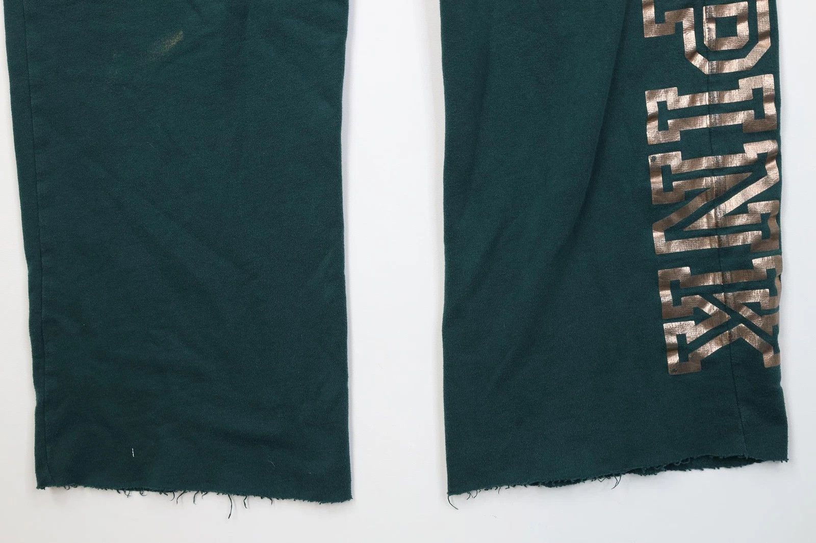 Victoria's Secret Vintage Y2K Victoria's Secret PINK Wide Leg Sweatpants Green Size 32" / US 10 / IT 46 - 4 Thumbnail