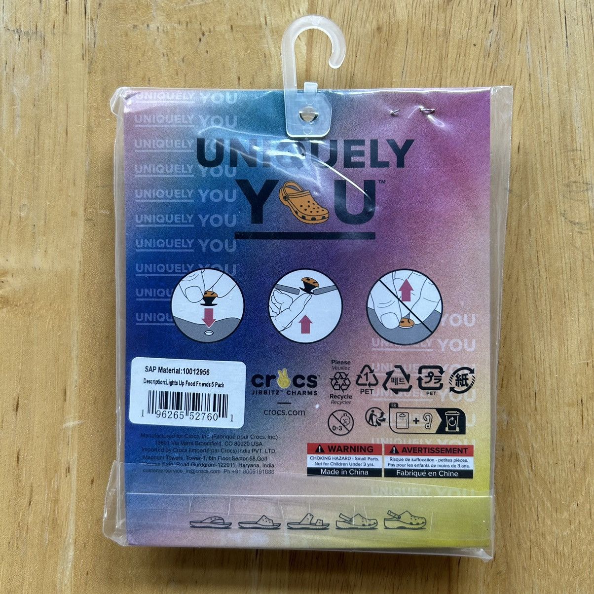 Crocs × Designer Crocs Jibbitz Uniquely You Light Up Food Charm 5-Pack NEW Size ONE SIZE - 2 Thumbnail