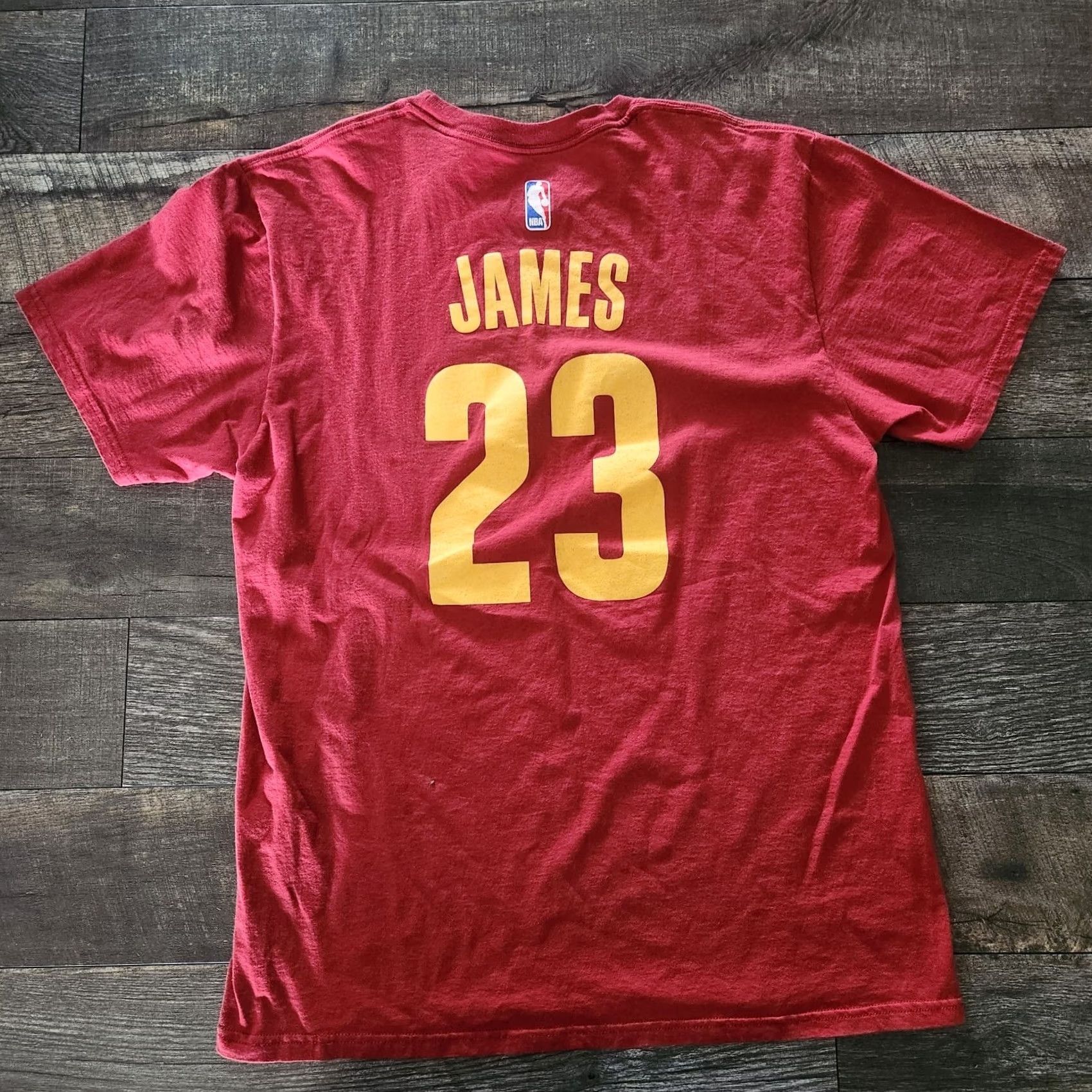 Adidas adidas Shirt Mens L Red Lebron James Cleveland Cavs Jersey Tee Wine Size US L / EU 52-54 / 3 - 4 Thumbnail