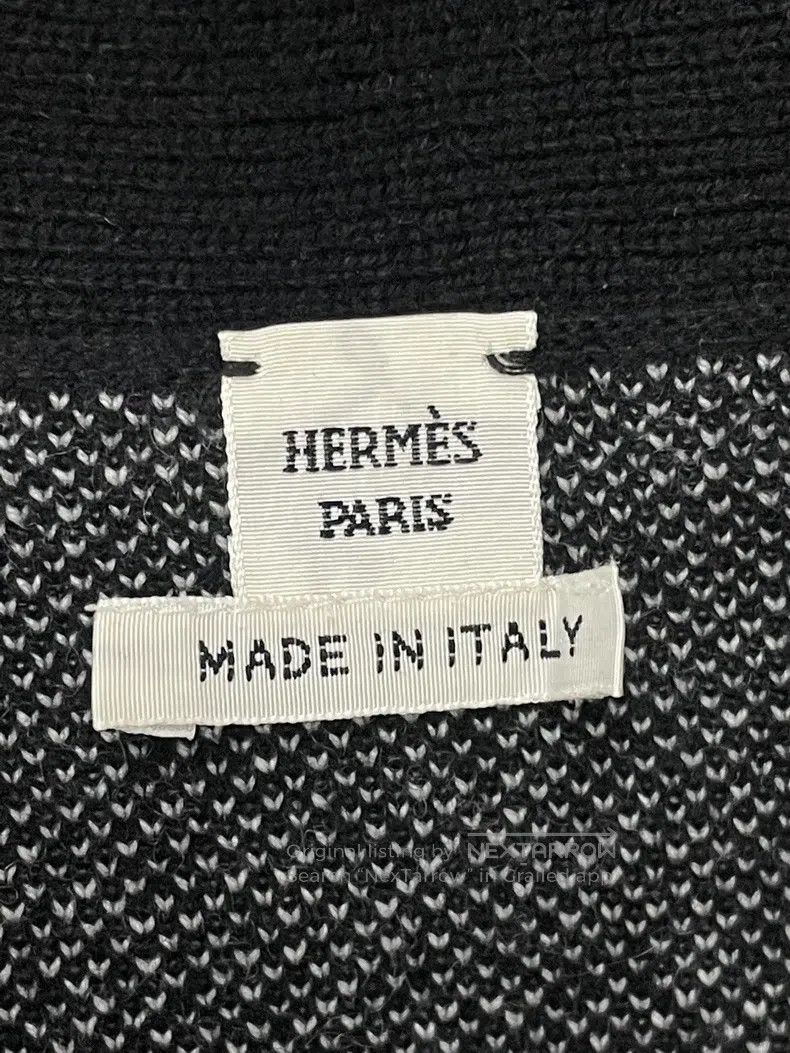 Hermes Hermes Black and White Color Block Printed Mid-Length Open Size XXS / US 00 / IT 34 - 4 Thumbnail