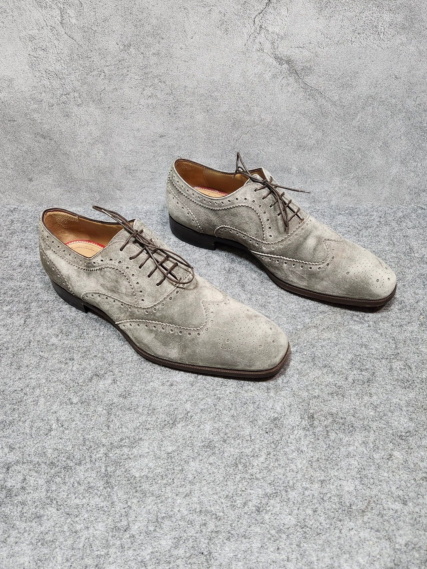 Christian Louboutin Christian Louboutin grey calfskin suedecasual with red sole Size US 9.5 / EU 42-43 - 2 Thumbnail