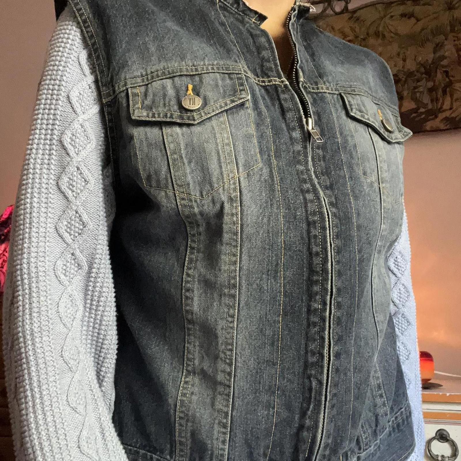 Other Dark denim zip-up jacket with a grunge vibe #grunge Size M / US 6-8 / IT 42-44 - 5 Thumbnail