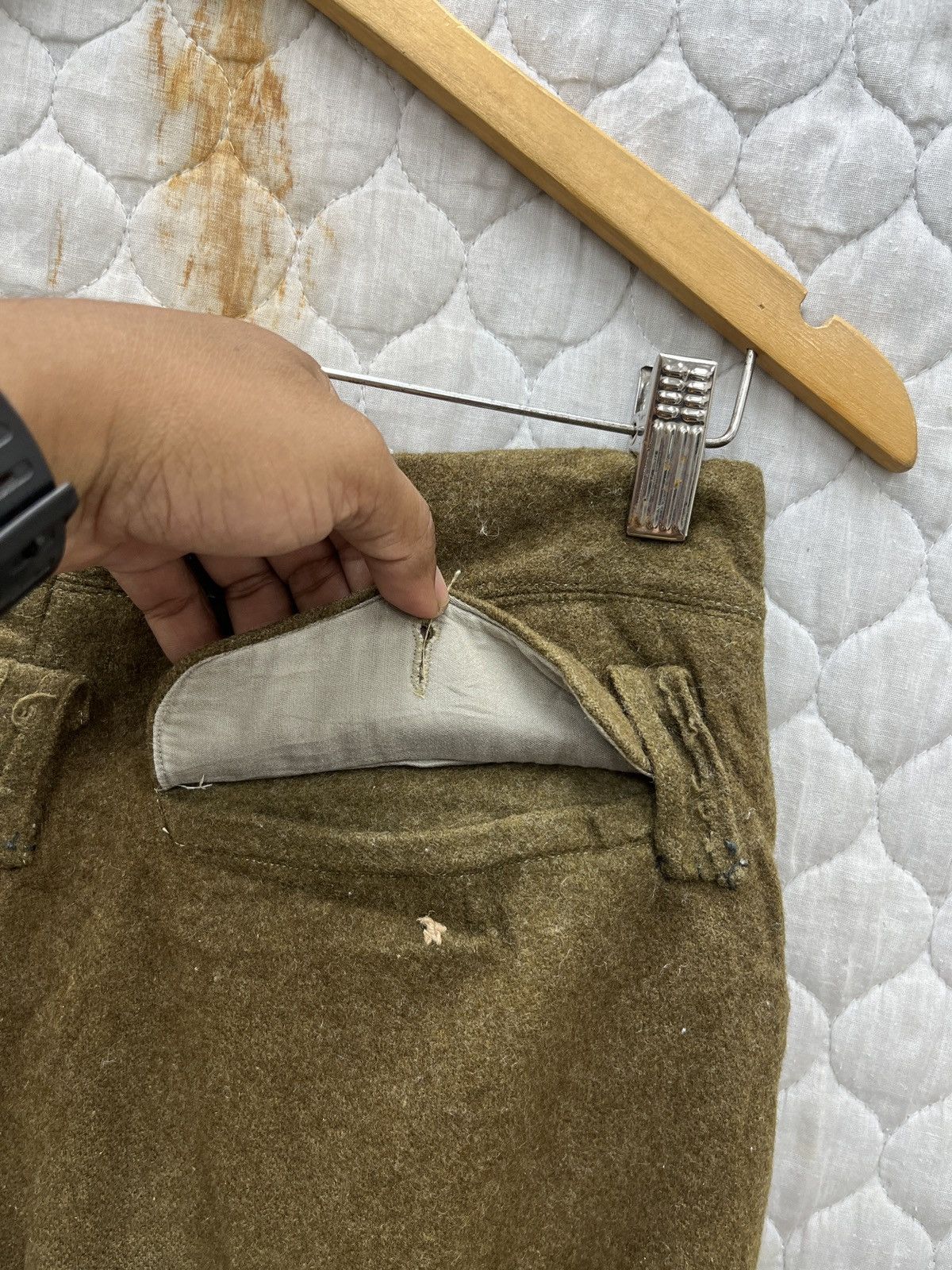 Vintage 🔥🔥🔥STEALS VTG JAPAN MILITARY WOOL PANTS Size US 29 - 11 Thumbnail