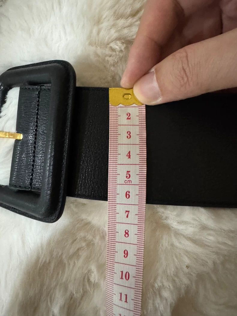 Saint Laurent Paris Saint Laurent Paris Black gold waist seal belt Nextarrow-25 Size ONE SIZE - 8 Thumbnail