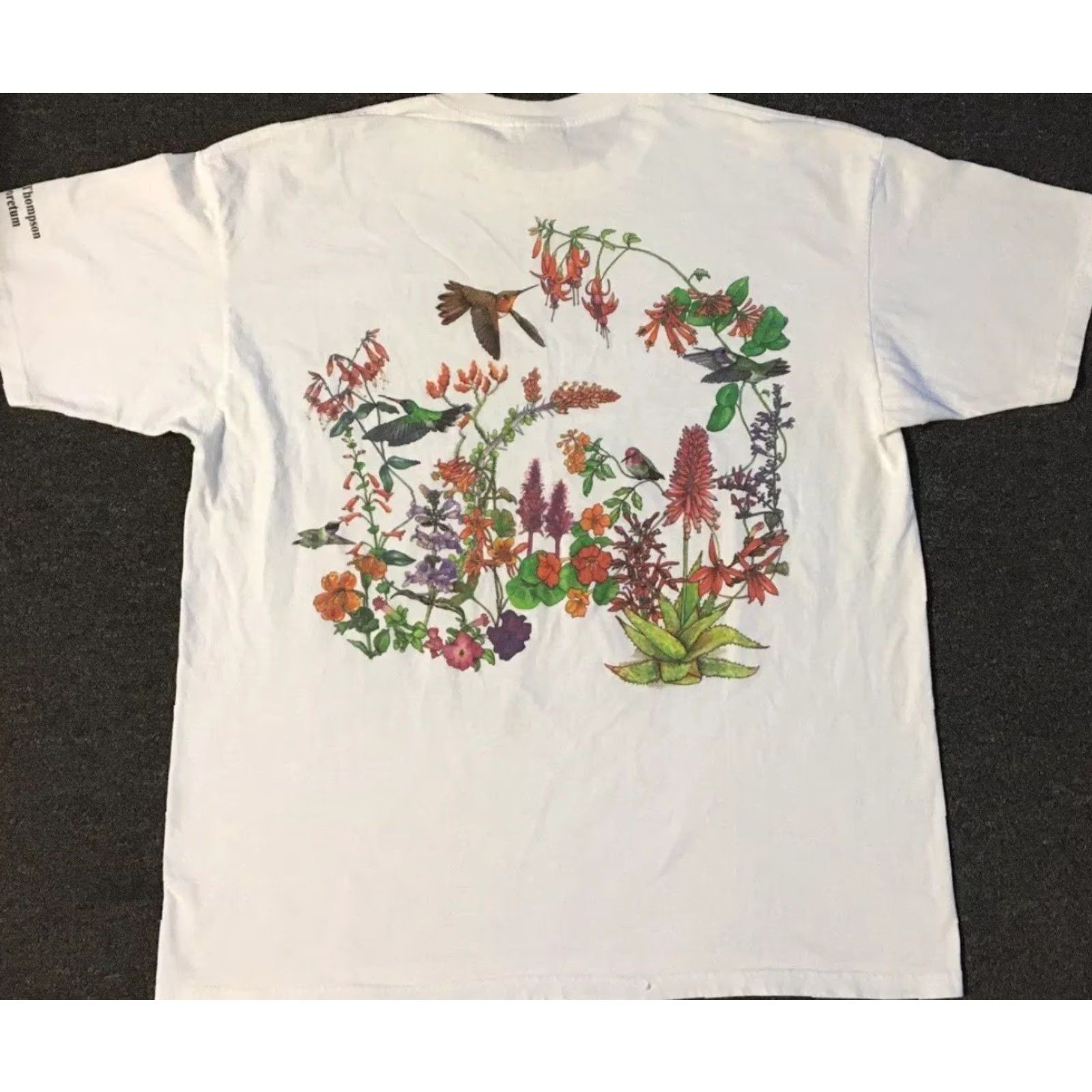 Vintage Vtg Bird Flower Art Faded AOP Shirt XL Nature Wildlife Grunge Vaporwave 90s Y2K Shirt Mens XL White Vintage Bird Flower AOP T-Shirt Size US XL / EU 56 / 4 - 2 Thumbnail