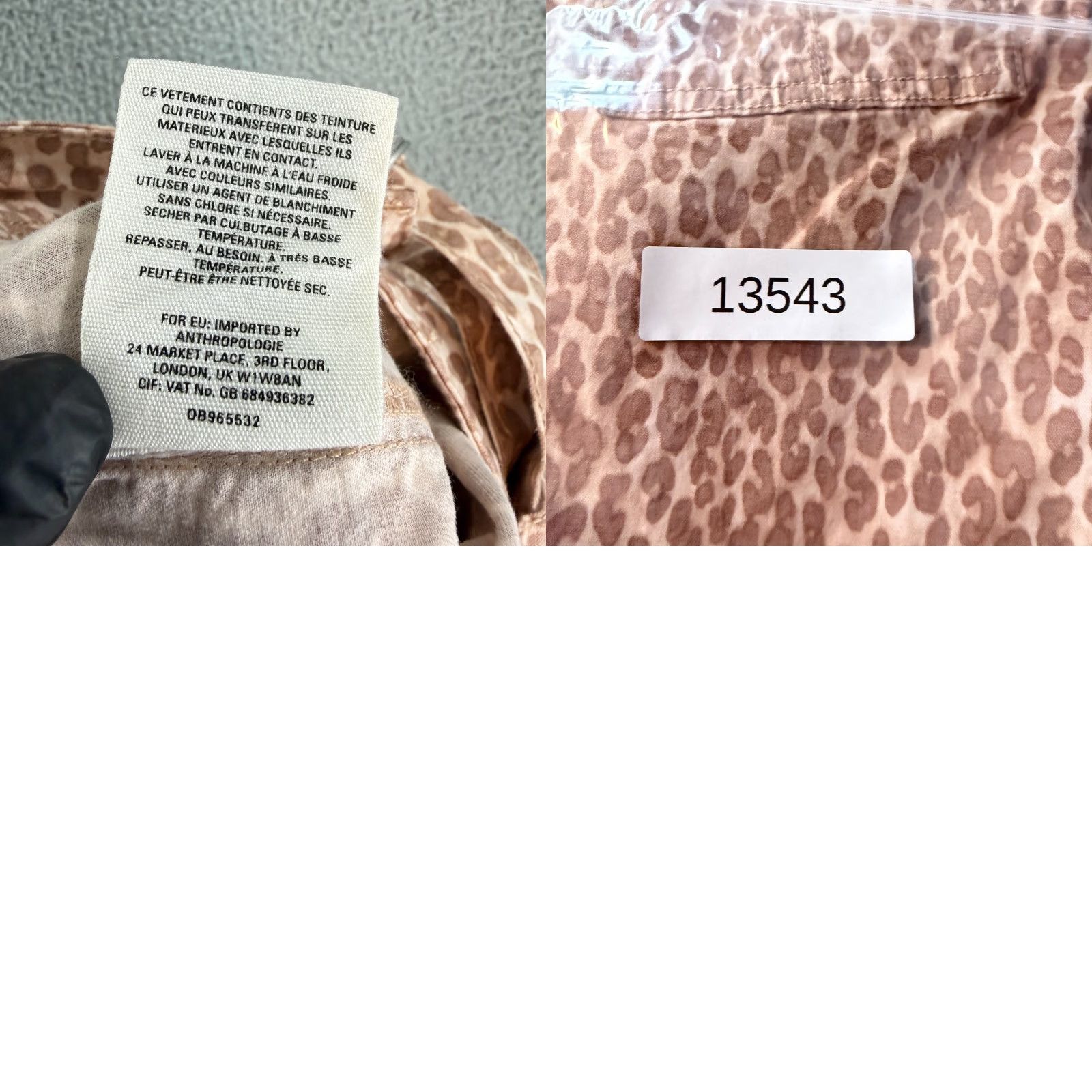 Anthropologie Anthropologie The Wanderer Pant Womens Size 28 Brown Animal Pant Cuffed Straight Size 28" / US 6 / IT 42 - 10 Thumbnail