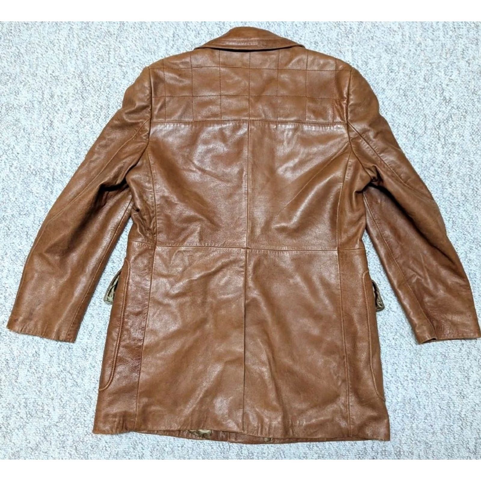 Vintage VINTAGE Cortefiel Leather Coat 42 brown LAMBSKIN butter-soft jacket MEN M brown coat overcoat 42 18.5" shoulders Mens Size US M / EU 48-50 / 2 - 3 Thumbnail
