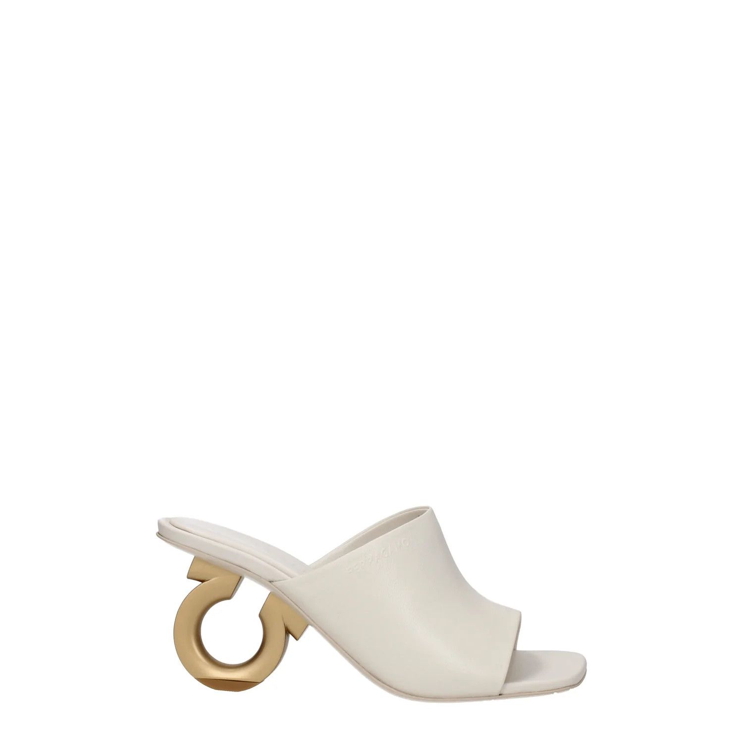 Salvatore Ferragamo ob1o1e1224 Leather Sandals in Beige Size US 7.5 / IT 37.5 - 1 Thumbnail