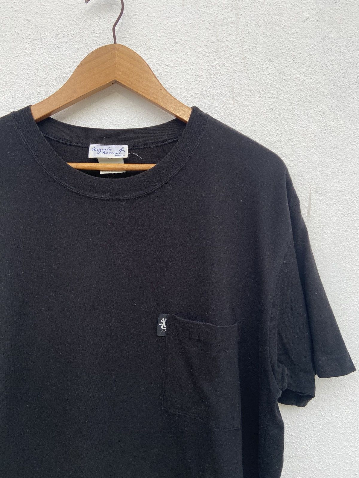 agnes b. Vintage Agnes B t shirt minimalist single pocket Size US L / EU 52-54 / 3 - 2 Thumbnail