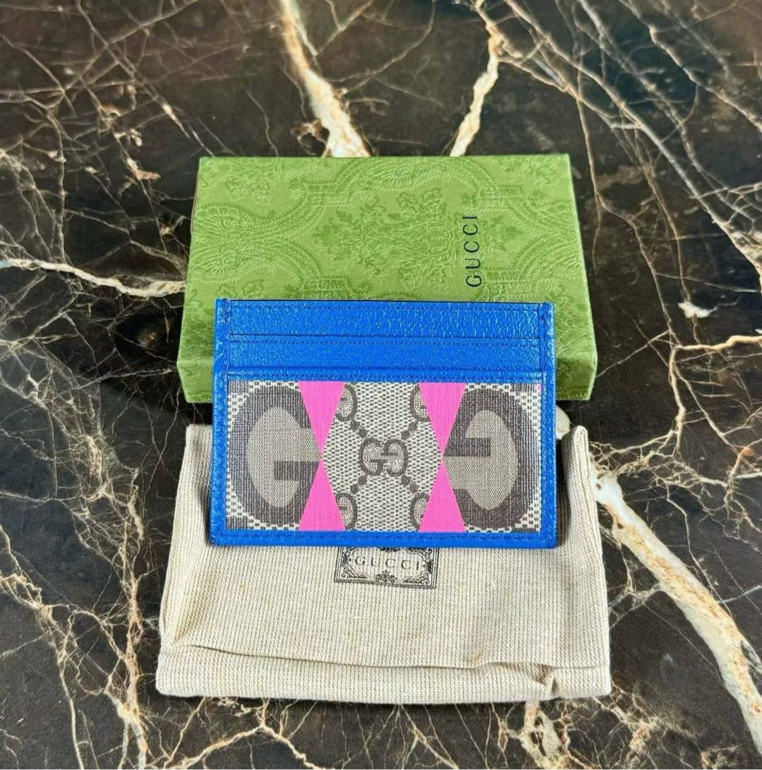 Gucci Gucci Big Logo Colorblock Card Holder Size ONE SIZE - 1 Thumbnail
