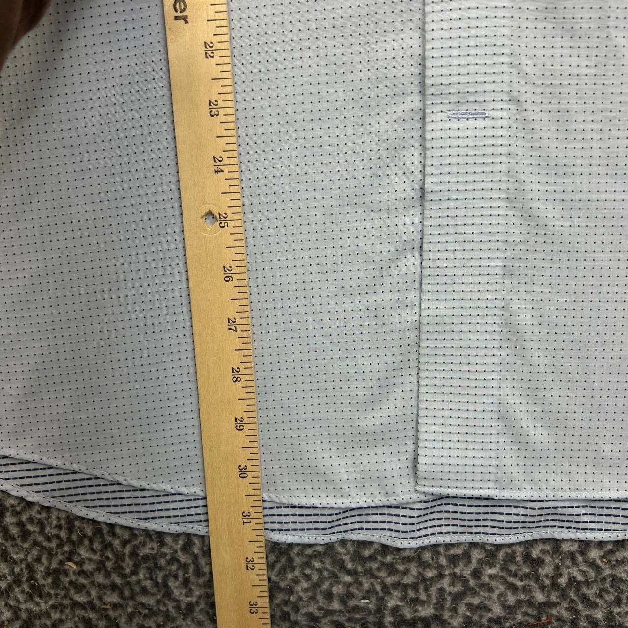 Egara Egara Button Up Shirt Men Blue Non-Iron Collared Cotton 2XL Size US XXL / EU 58 / 5 - 5 Thumbnail
