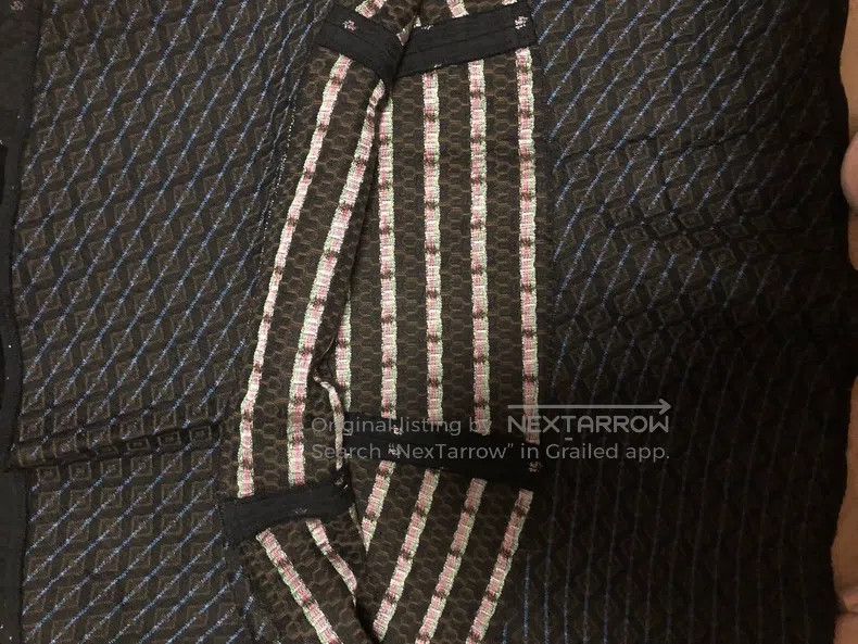Comme des Garcons Comme Des Garcons size M Black Velvet Patchwork Flower Hon Size 23" - 7 Thumbnail