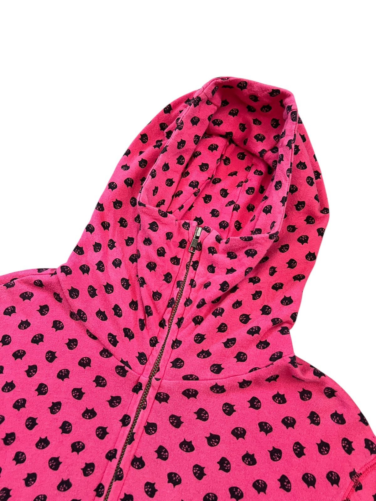 Issey Miyake Ne-Net Cat Heads Full Print Zipper Hoodie Size S / US 4 / IT 40 - 3 Thumbnail