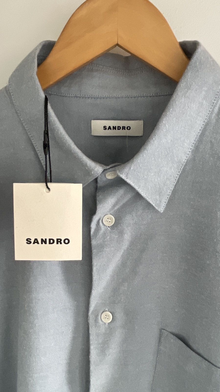 Sandro BLUE SHIRT SANDRO (XL) Size US XL / EU 56 / 4 - 2 Thumbnail