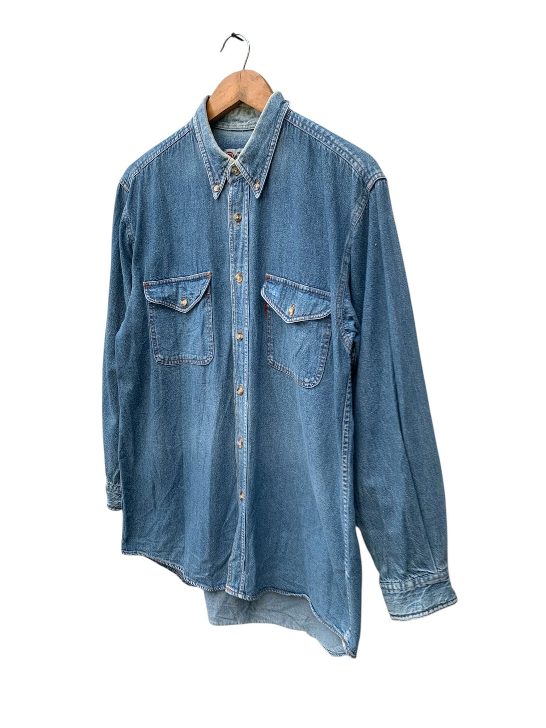 Vintage Vintage Lucky Strike Jeans Shirt Size US L / EU 52-54 / 3 - 5 Thumbnail