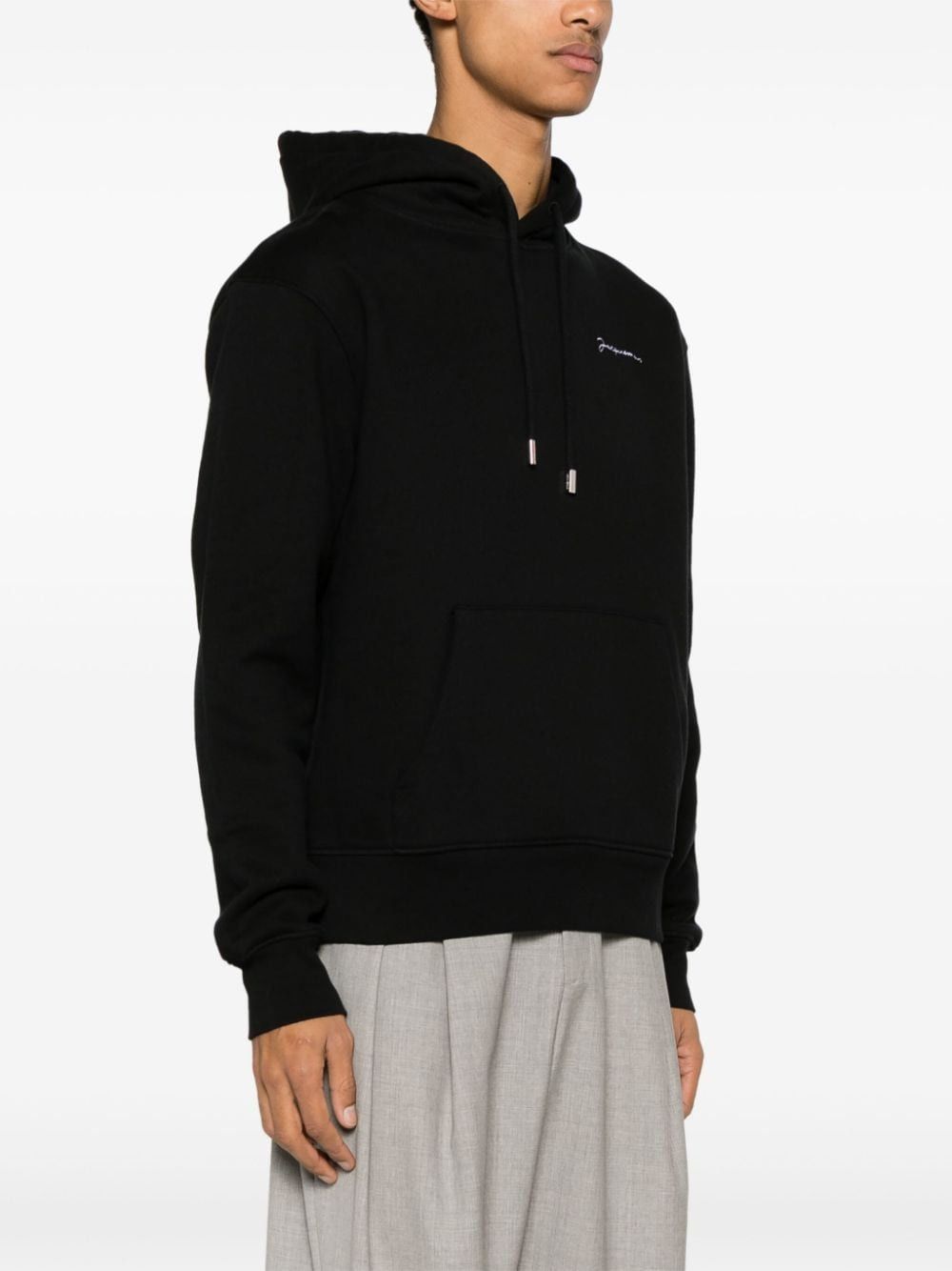 Jacquemus o1s22i1n1024 Unisex Hooded Sweatshirt in Black Size US L / EU 52-54 / 3 - 4 Thumbnail