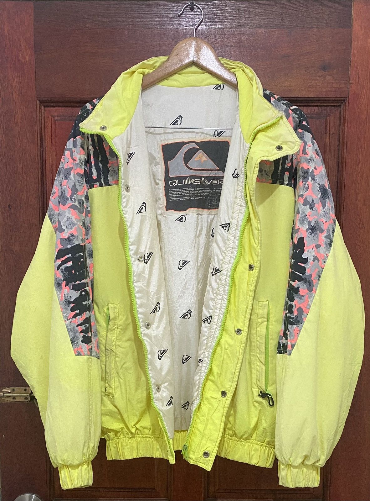 Quiksilver Vintage QuickSilver Snowboard Outdoor Rare Design Size US L / EU 52-54 / 3 - 3 Thumbnail