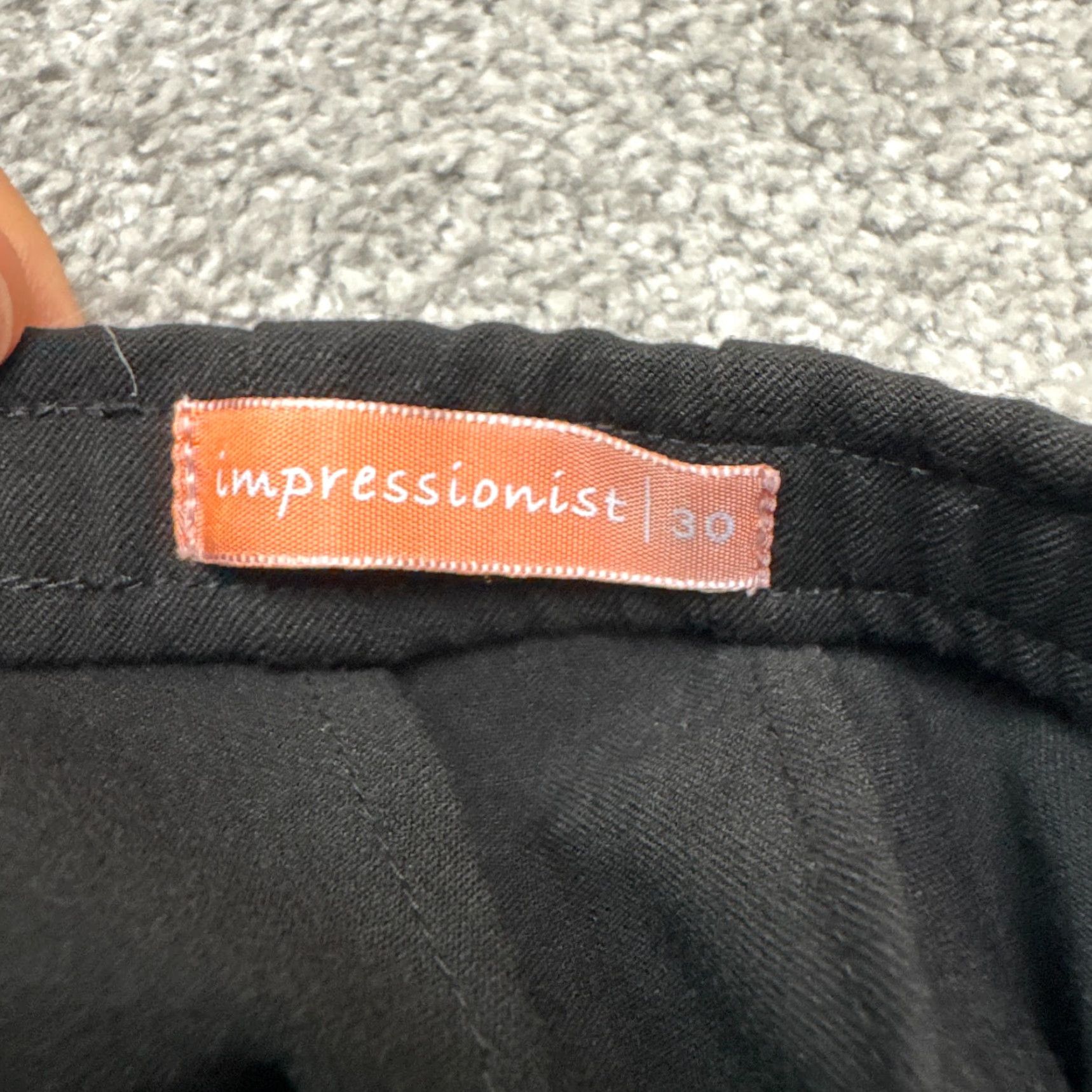 Vintage Sigrid Olsen Impressionist Straight Leg Trouser Dress Pants Women 12P Black Work Size 34" / US 12 / IT 48 - 5 Thumbnail