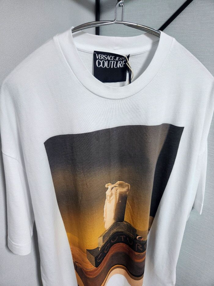Versace VERSACE JEANS COUTURE oversized CANDLE PRINT T-SHIRT Size ONE SIZE - 2 Thumbnail