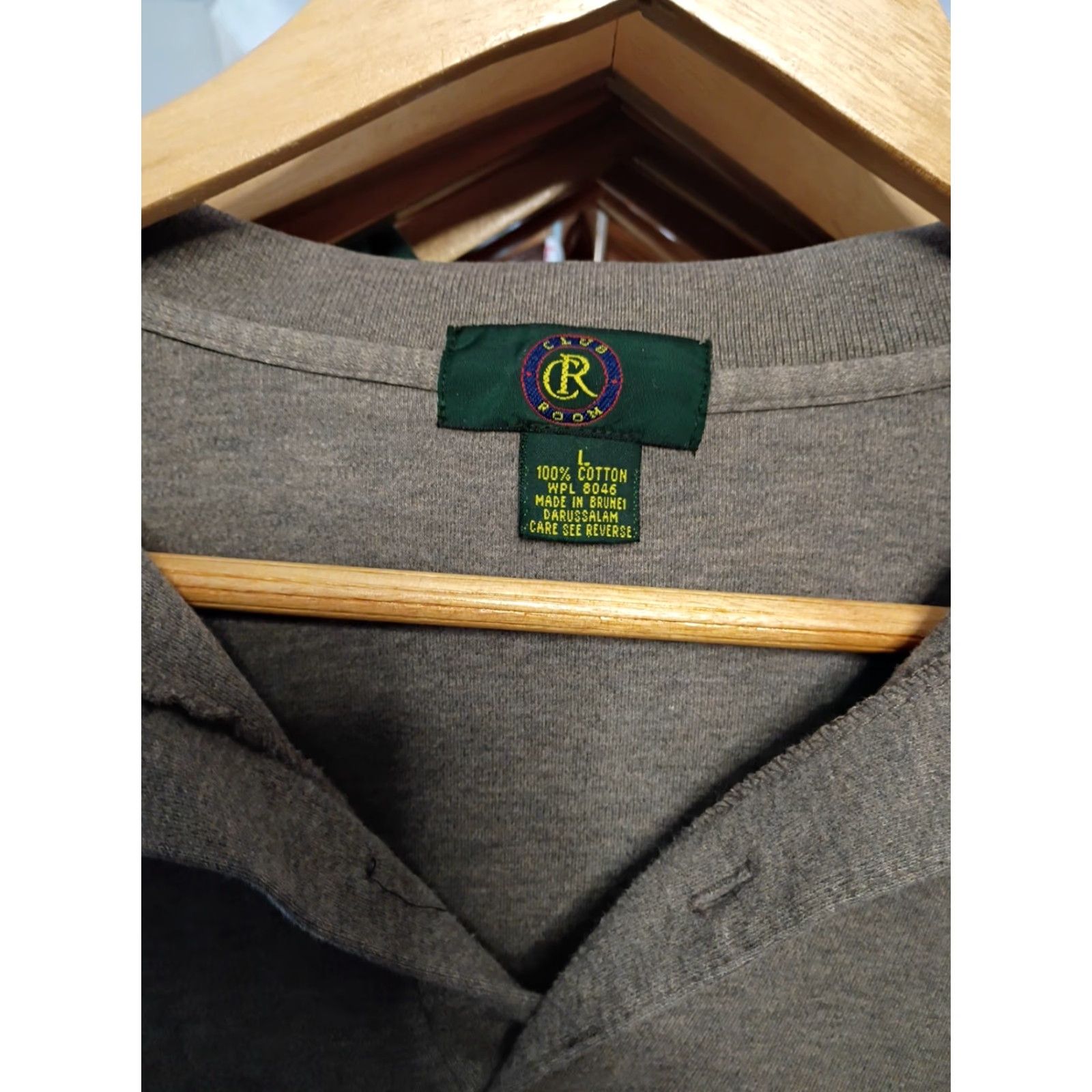 Club Room VINTAGE Club Room Long Sleeve Casual Shirt Men L Green Button-Down Collared Shirt Vintage 90s Size US L / EU 52-54 / 3 - 3 Thumbnail
