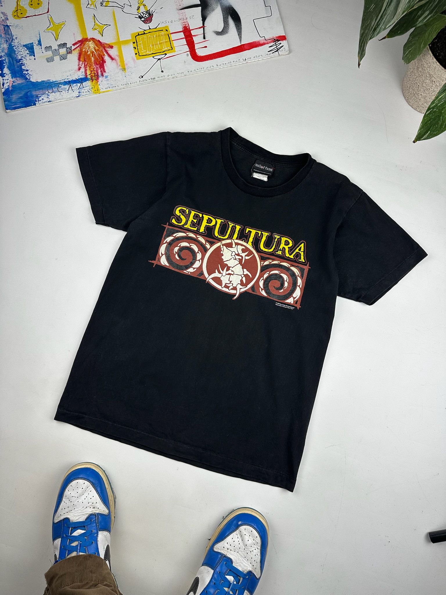 Vintage Vintag 90s Sepultura Tshirt groove trash death metal pantera Size US M / EU 48-50 / 2 - 2 Thumbnail