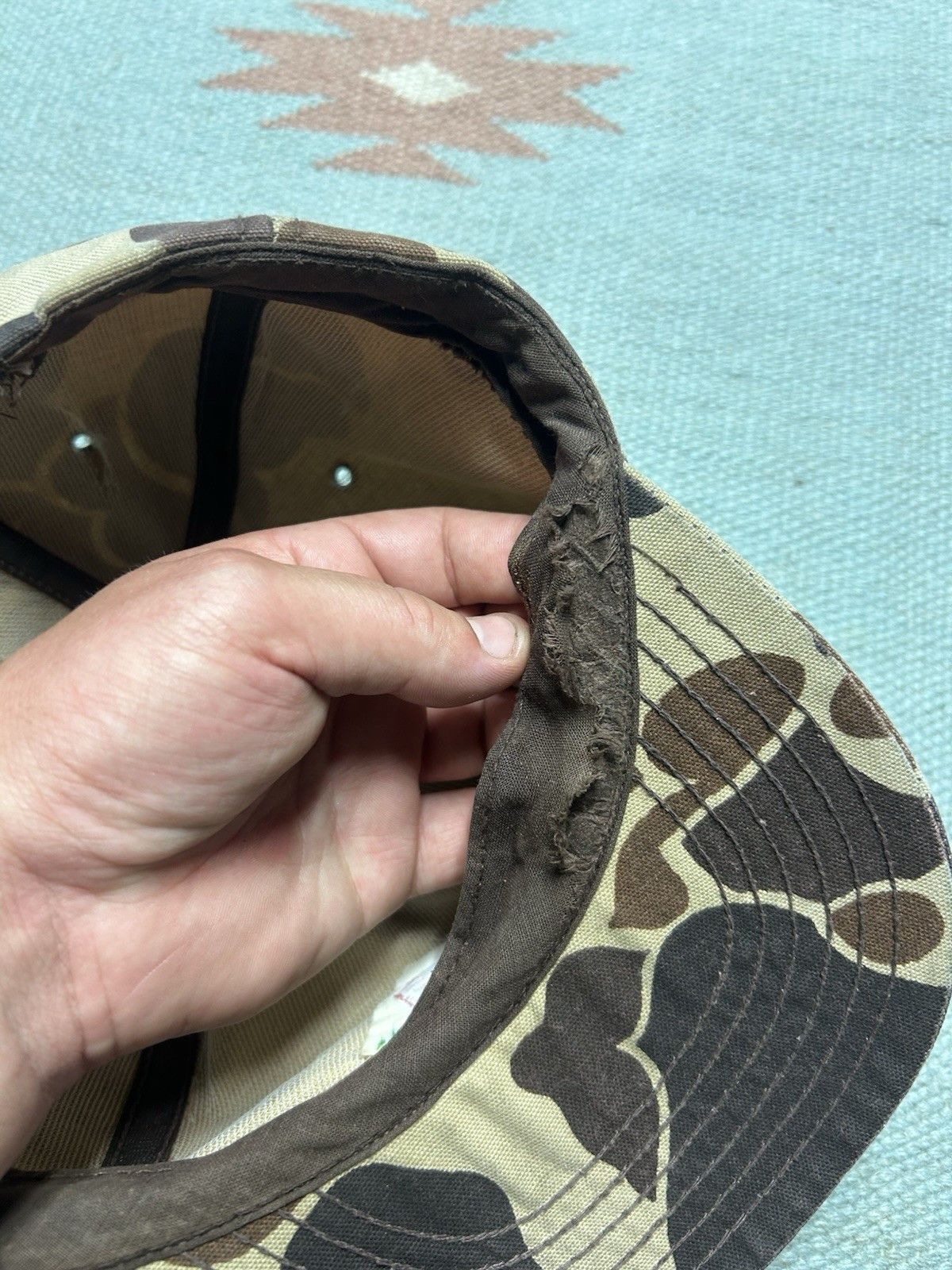 Vintage Vtg 80s SnapBack hat duck camo Heinz holland Michigan USA Size ONE SIZE - 6 Thumbnail