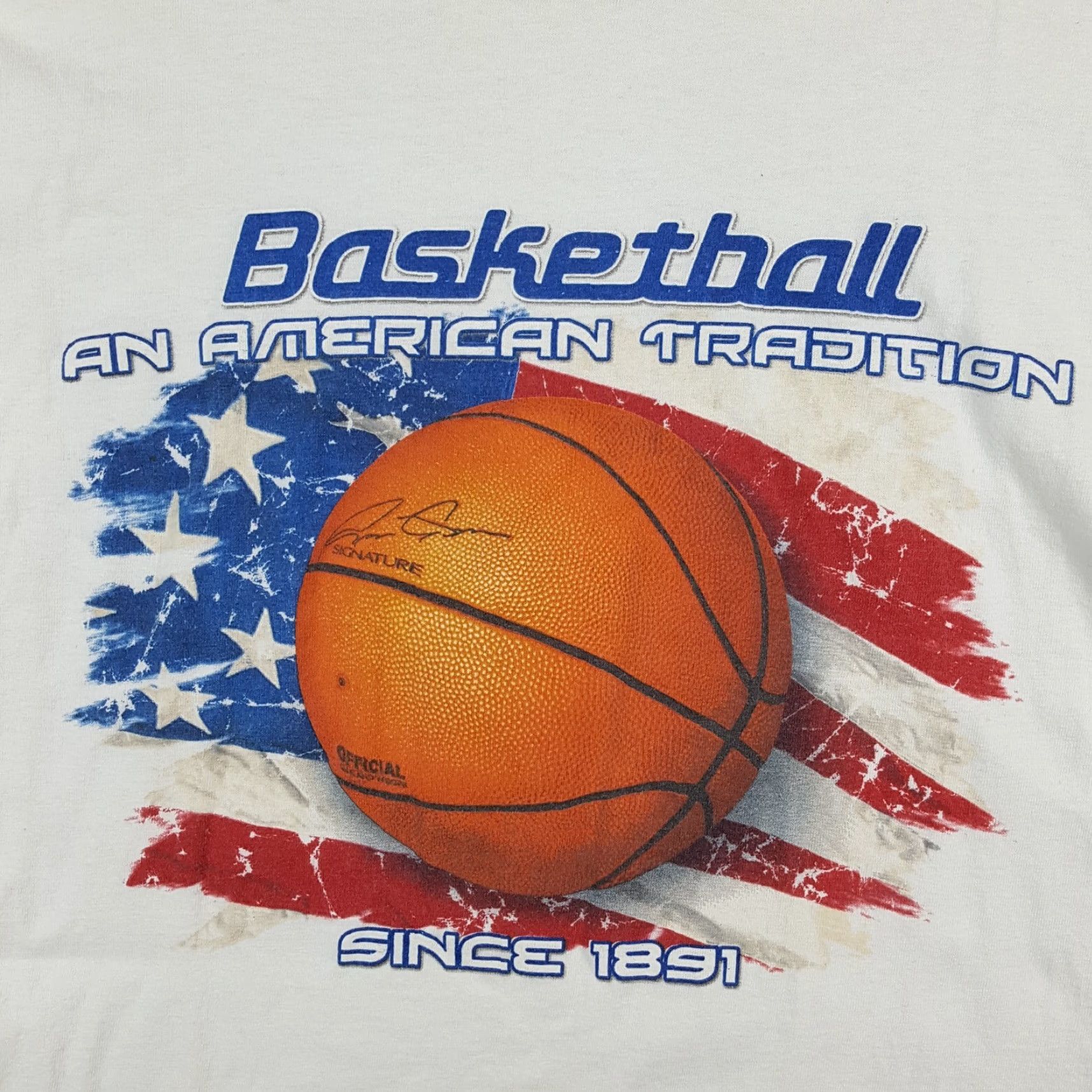 Jerzees Vintage NBA Retro T-Shirt Men Large Basketball USA 90s Y2K Sports Cotton Logo Size US L / EU 52-54 / 3 - 3 Thumbnail