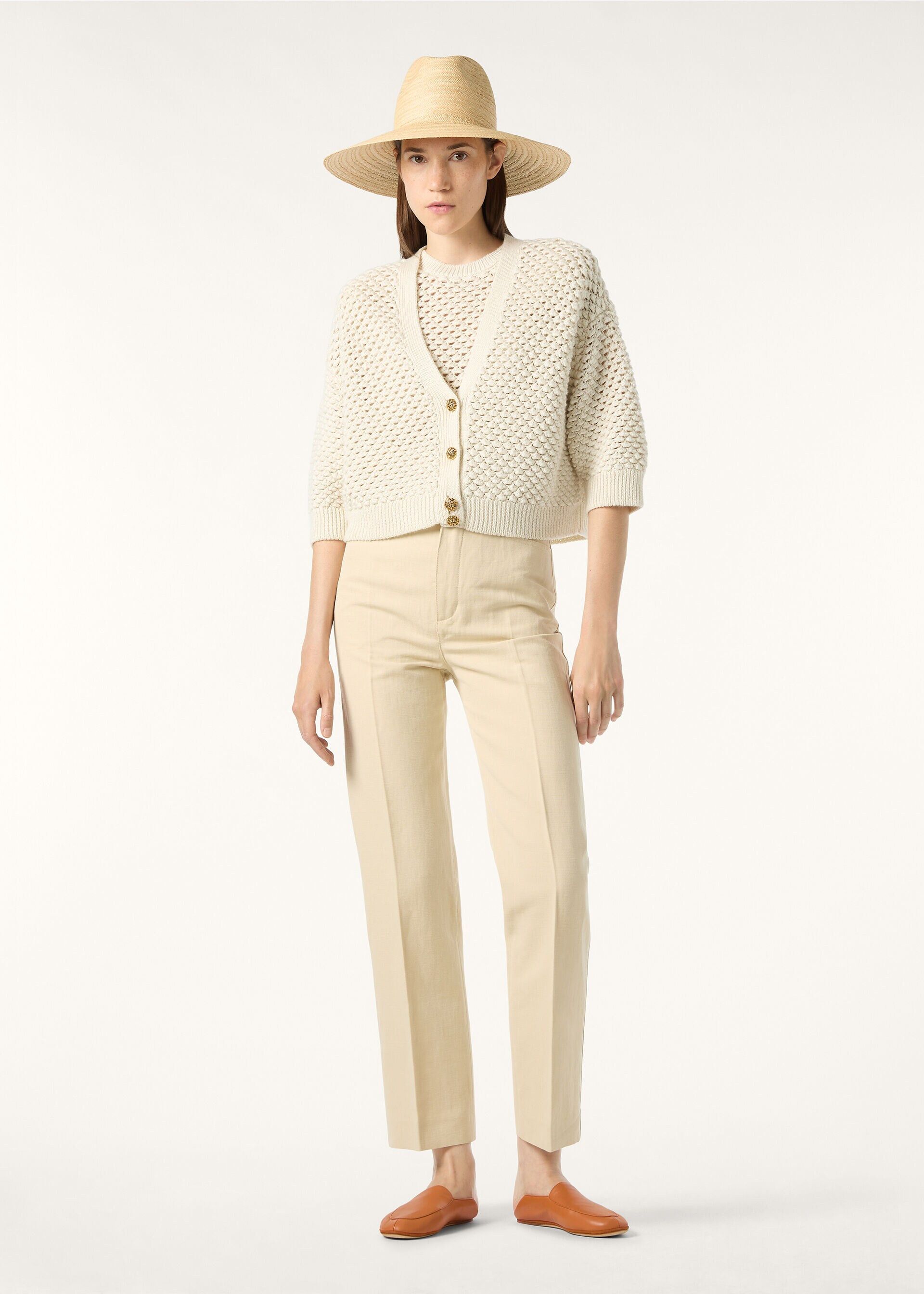 Loro Piana os11x0326 FAQ4553 Ginko Cardigan in Nougat Size M / US 6-8 / IT 42-44 - 2 Thumbnail
