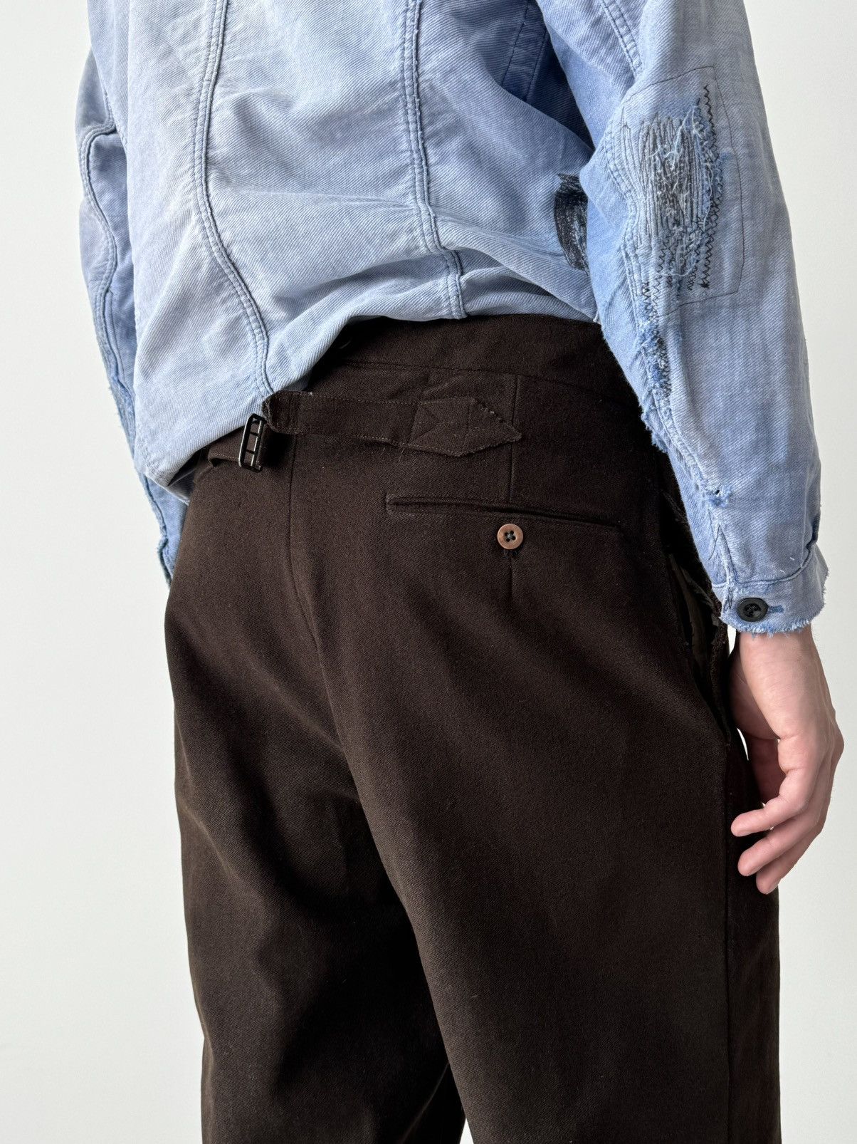 Japanese Brand Antique ≈1920s German Workwear Faded Heavy Pants Size US 32 / EU 48 - 4 Thumbnail
