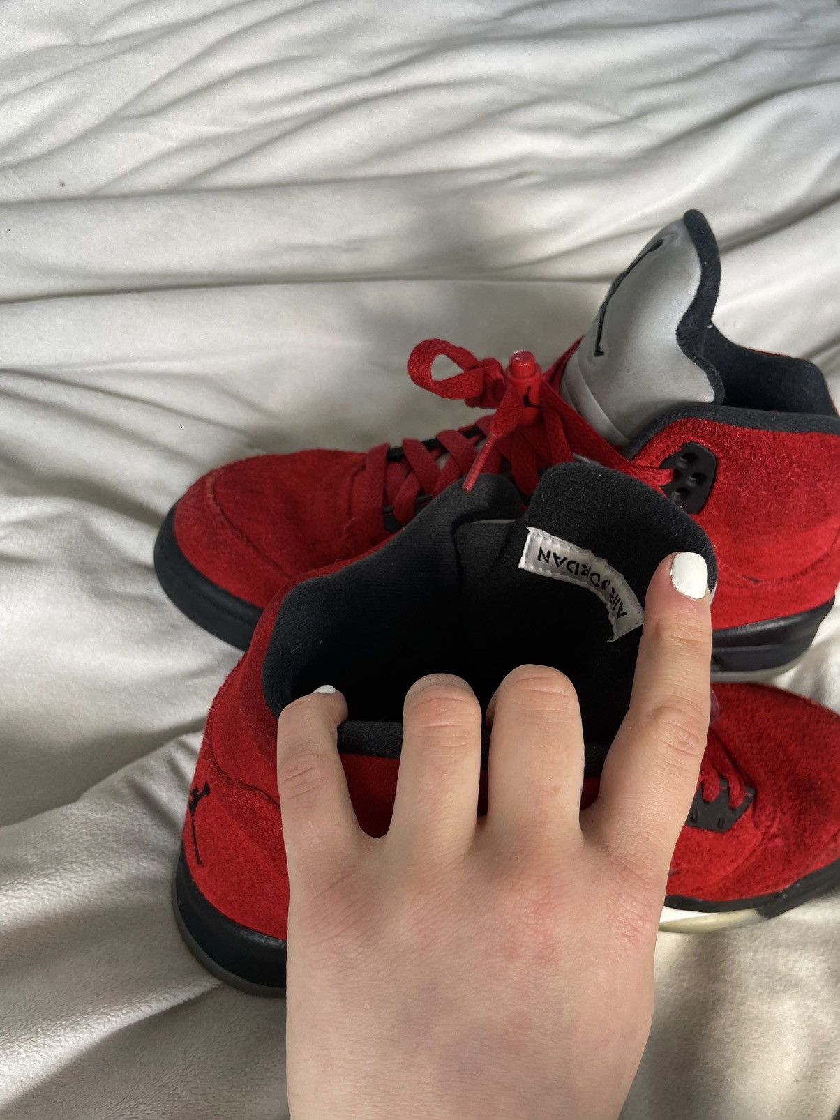 Jordan Brand × Nike FIRE RED JORDAN 5'S Size US 6.5 / IT 36.5 - 1 Thumbnail
