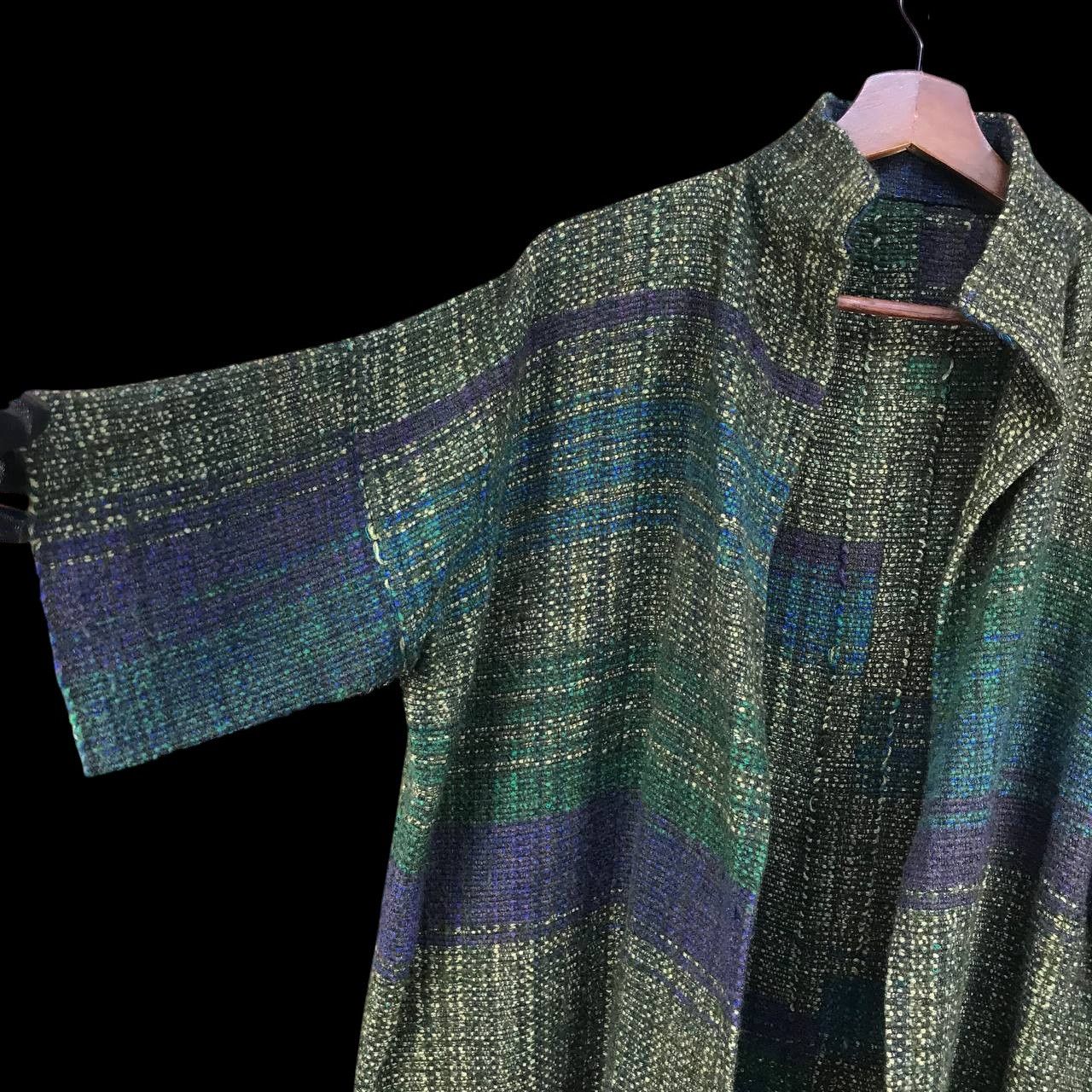 Japanese Brand JAPANESE MINIMALIST BUTTONLESS TWEED COLORBLOCK SHORTSLEEVE Size US M / EU 48-50 / 2 - 5 Thumbnail