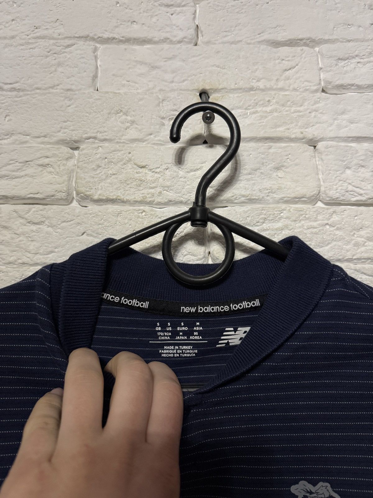 New Balance New Balance Porto Pre Match Polo Shirt Striped Sz S Size US S / EU 44-46 / 1 - 3 Thumbnail