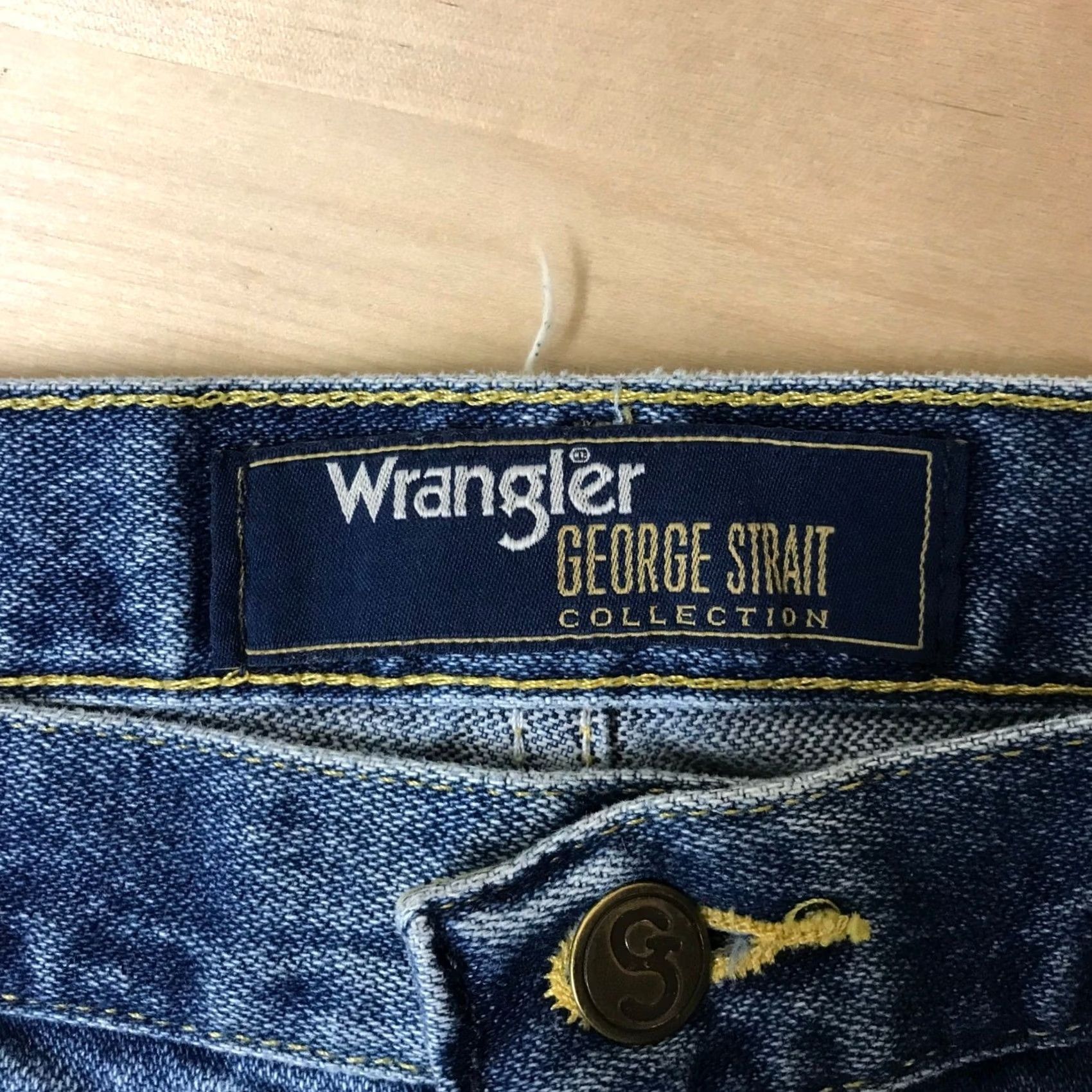 Wrangler VINTAGE Wrangler George Strait Collection Mens Blue Jeans 36x30 Medium Wash 1031MGSHD Size US 36 / EU 52 - 7 Thumbnail