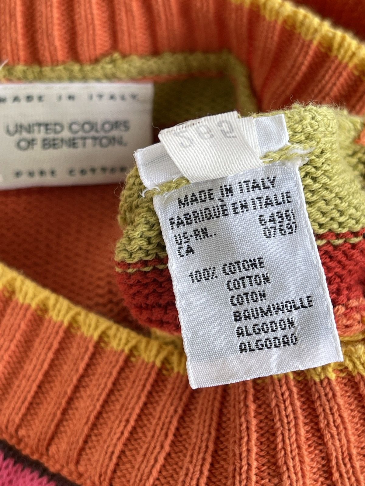 United Colors Of Benetton United Colors Of Benetton Multicolor Knit Sweater Oversize Size M / US 6-8 / IT 42-44 - 9 Thumbnail