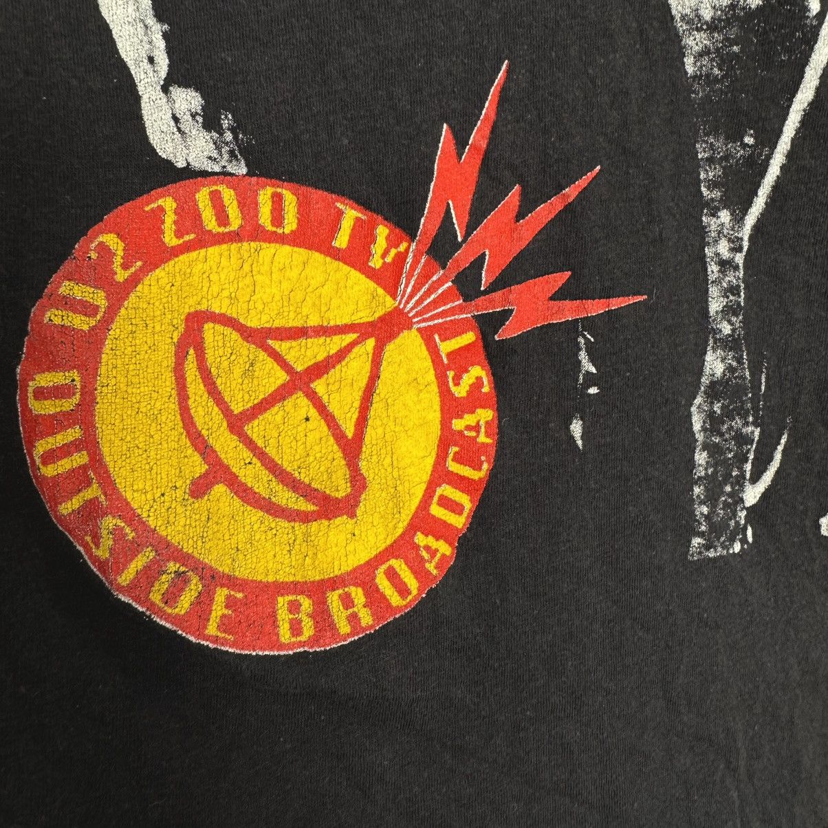 Band Tees Vintage Early 90s U2 Zoo TV Outside Broadcast Euro T Shirt Size US XL / EU 56 / 4 - 5 Thumbnail