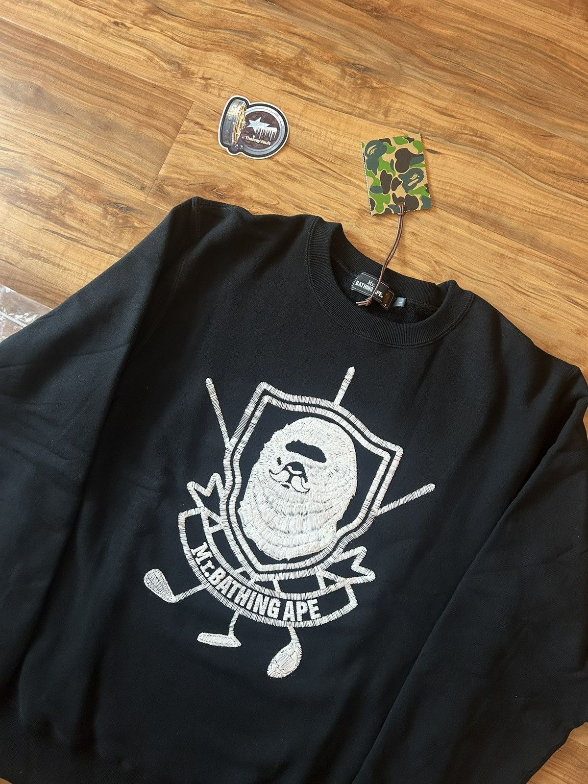 Bape NEW Bape Mr Bathing Ape Golf Logo Crewneck Sweater Size US L / EU 52-54 / 3 - 4 Thumbnail