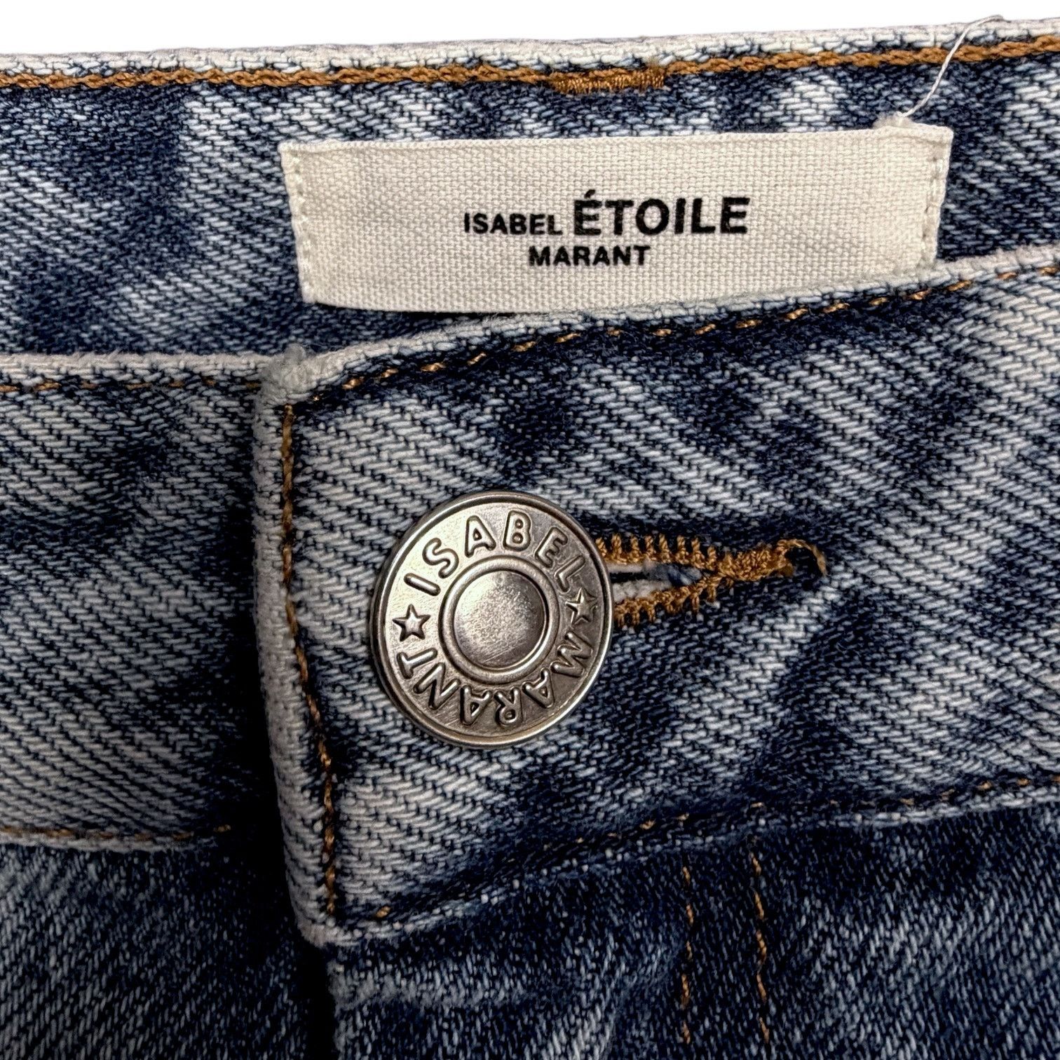 Isabel Marant Etoile Isabel Marant Etoile Straight Leg High Rise Jeans Light 34 Size 26" / US 2 / IT 38 - 6 Thumbnail
