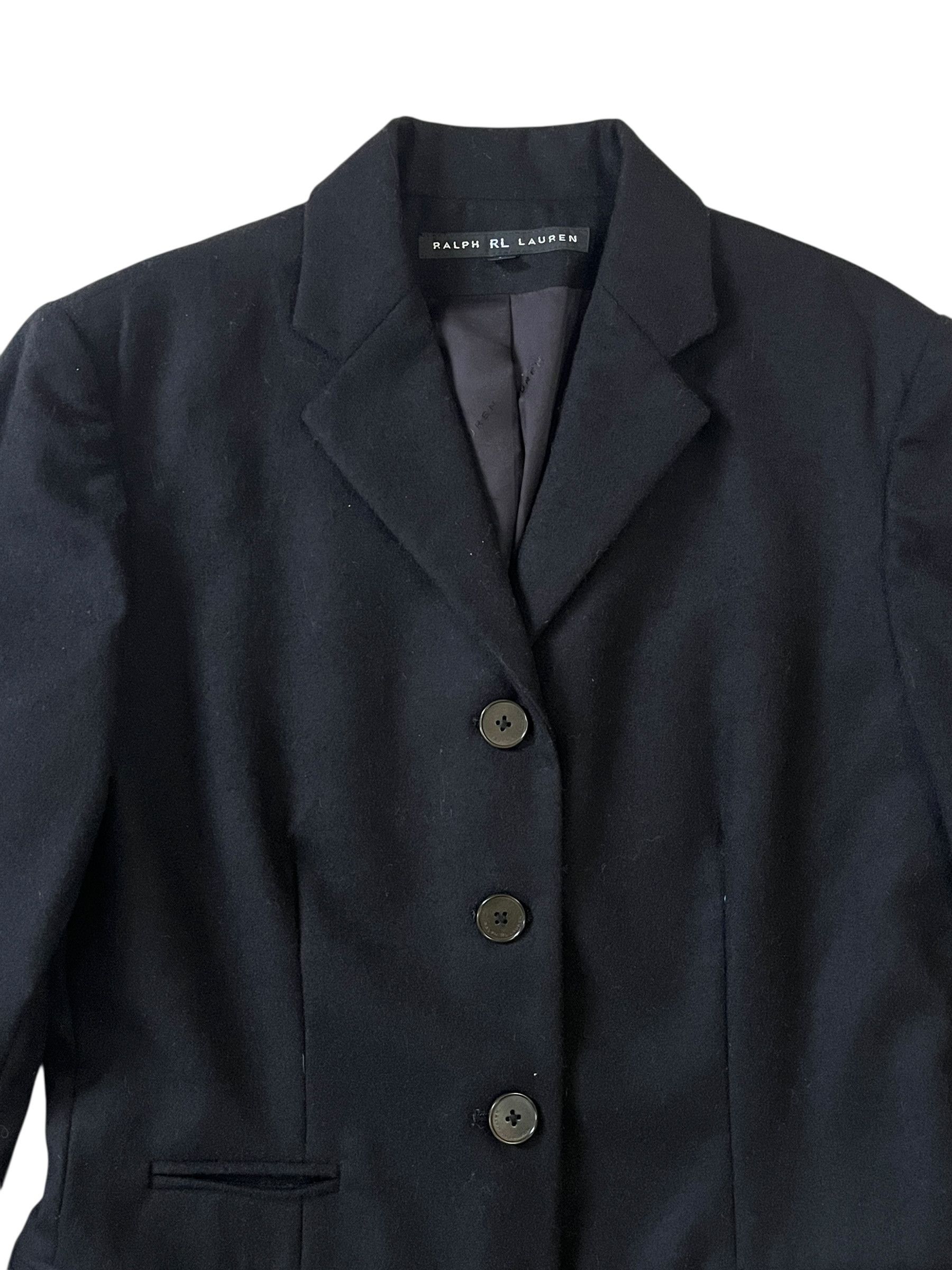 Ralph Lauren Ralph Lauren RL Black Wool Blazer Size M / US 6-8 / IT 42-44 - 3 Thumbnail