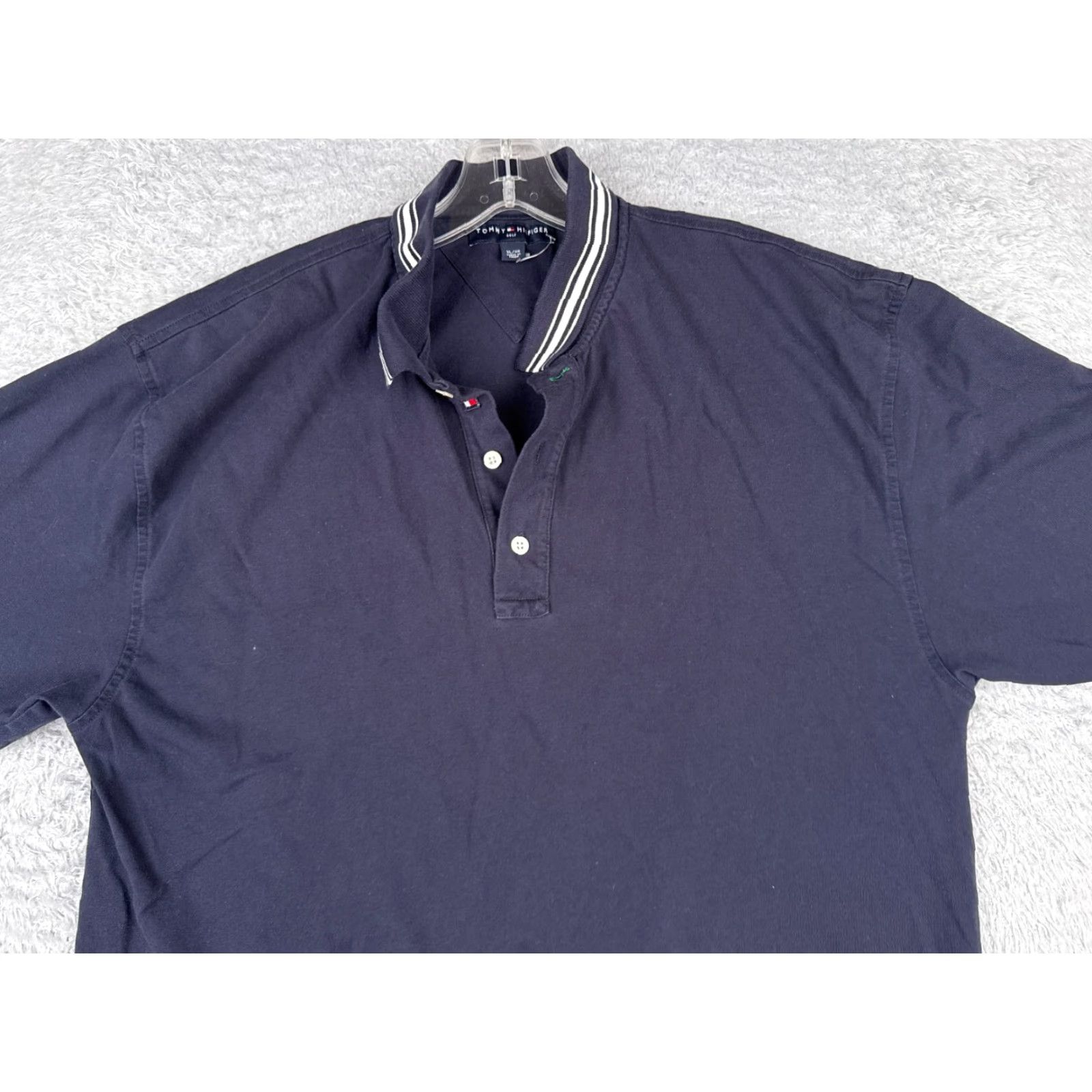 Tommy Hilfiger Tommy Hilfiger Golf Polo Shirt Adult XL Blue 100% Cotton Short Sleeve Activewear Mens Size US XL / EU 56 / 4 - 4 Thumbnail