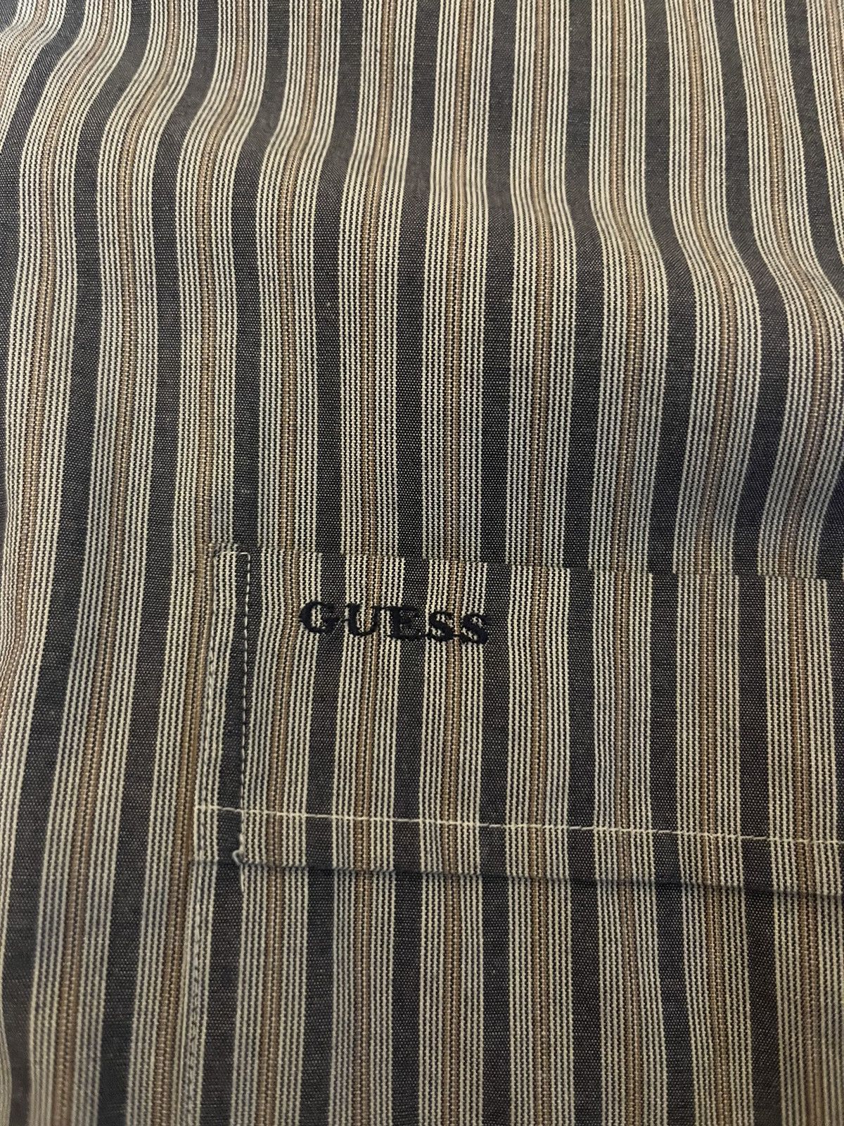 Guess Vintage Guess Dress Shirt Size US XL / EU 56 / 4 - 2 Thumbnail
