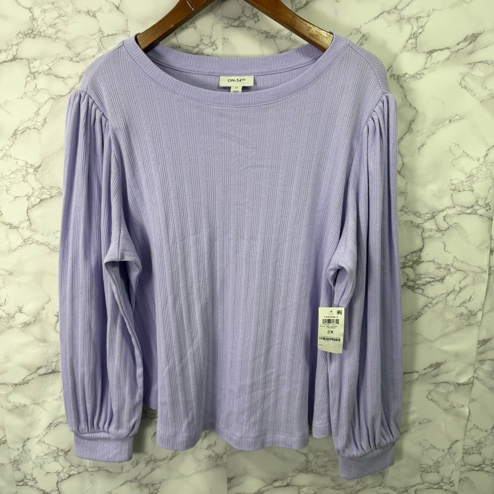 Macys On 34th Macy’s Women’s Plus Top 2X NEW # G549 Size XXL / US 16-18 / IT 52-54 - 2 Thumbnail
