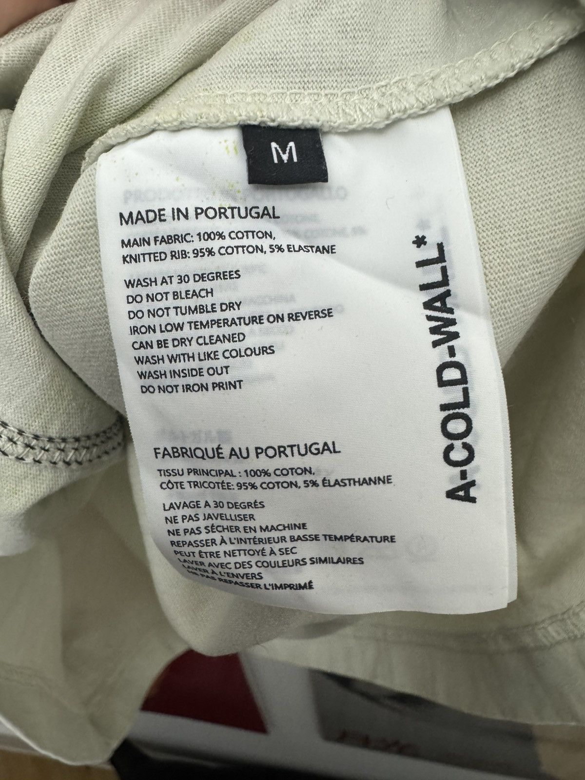 A-COLD-WALL* A-COLD-WALL* ACW Oversize Beige Tee Streetwear Rare Print Size US M / EU 48-50 / 2 - 5 Thumbnail