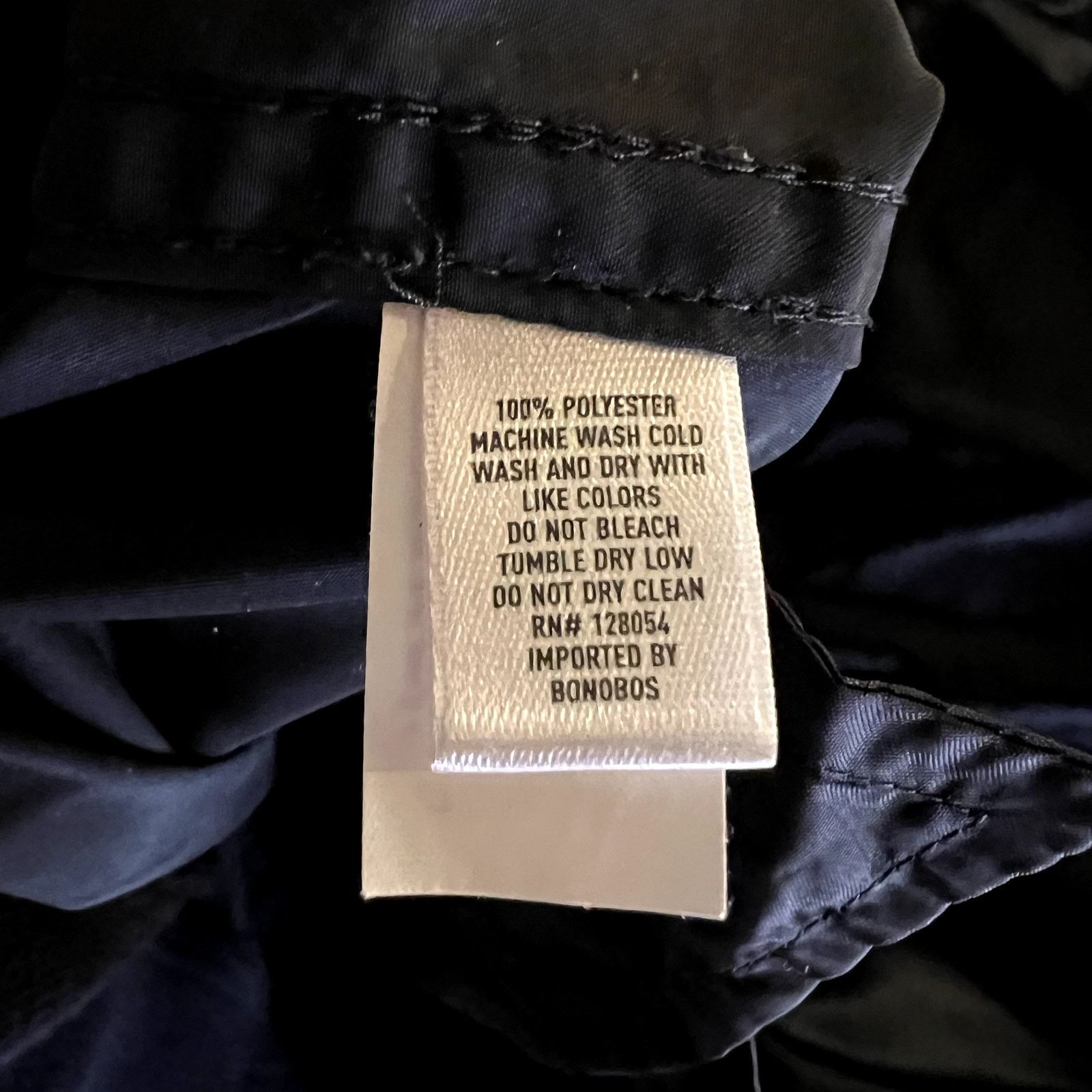 Bonobos Bonobos Mens Full Zip Bomber Jacket Standard Fit Black L Size US L / EU 52-54 / 3 - 5 Thumbnail