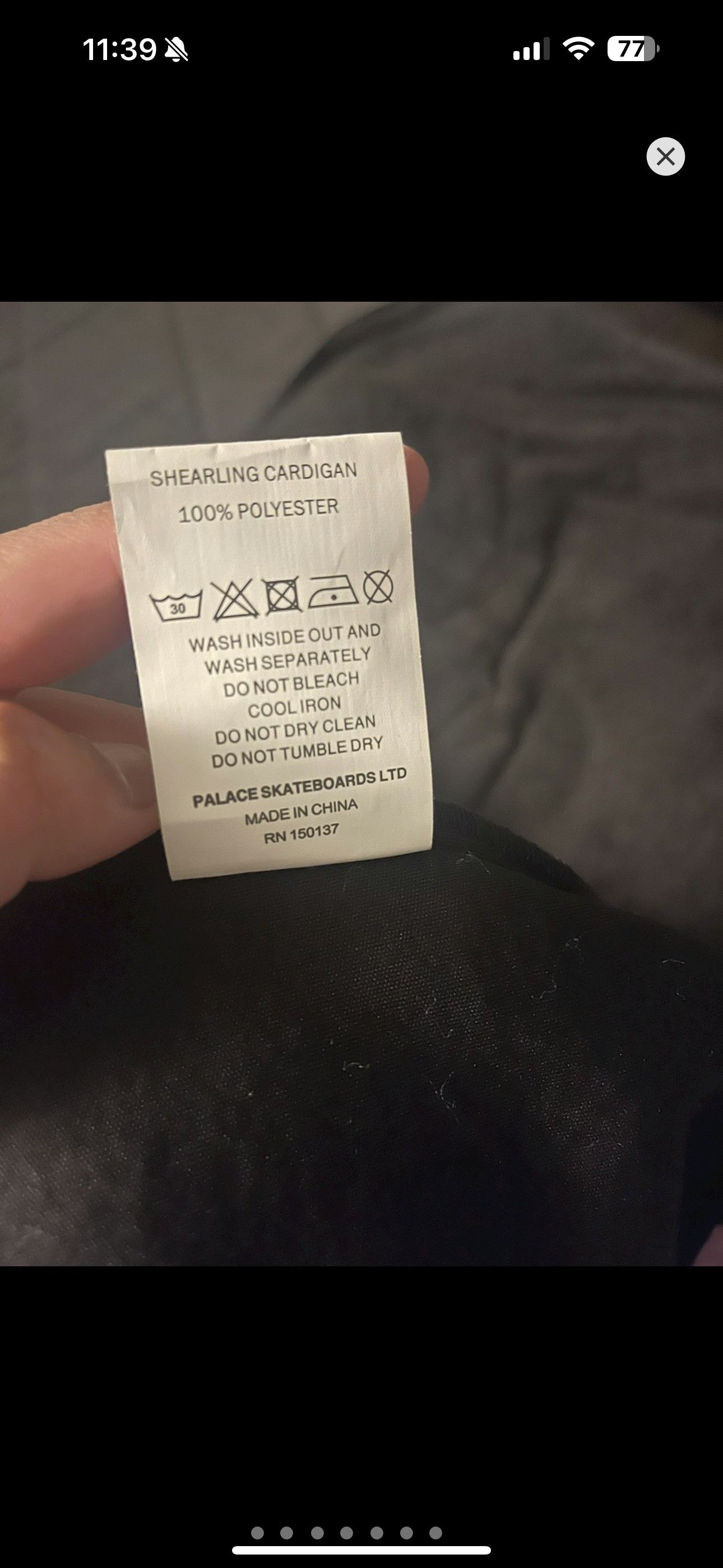 Palace Palace Skateboards Shearling Cardigan Size US M / EU 48-50 / 2 - 7 Thumbnail