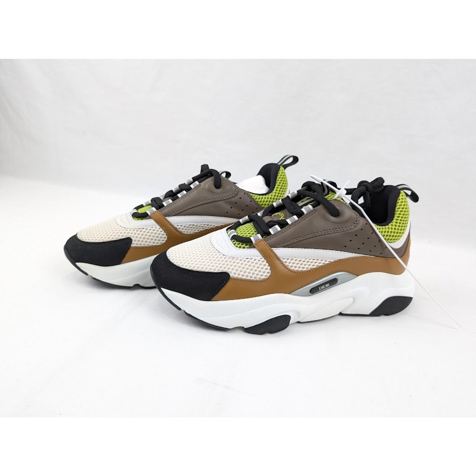 Dior o1rshd1 B22 Calf Mesh Sneakers in Brown/Kaki Size US 11 / EU 44 - 15 Thumbnail