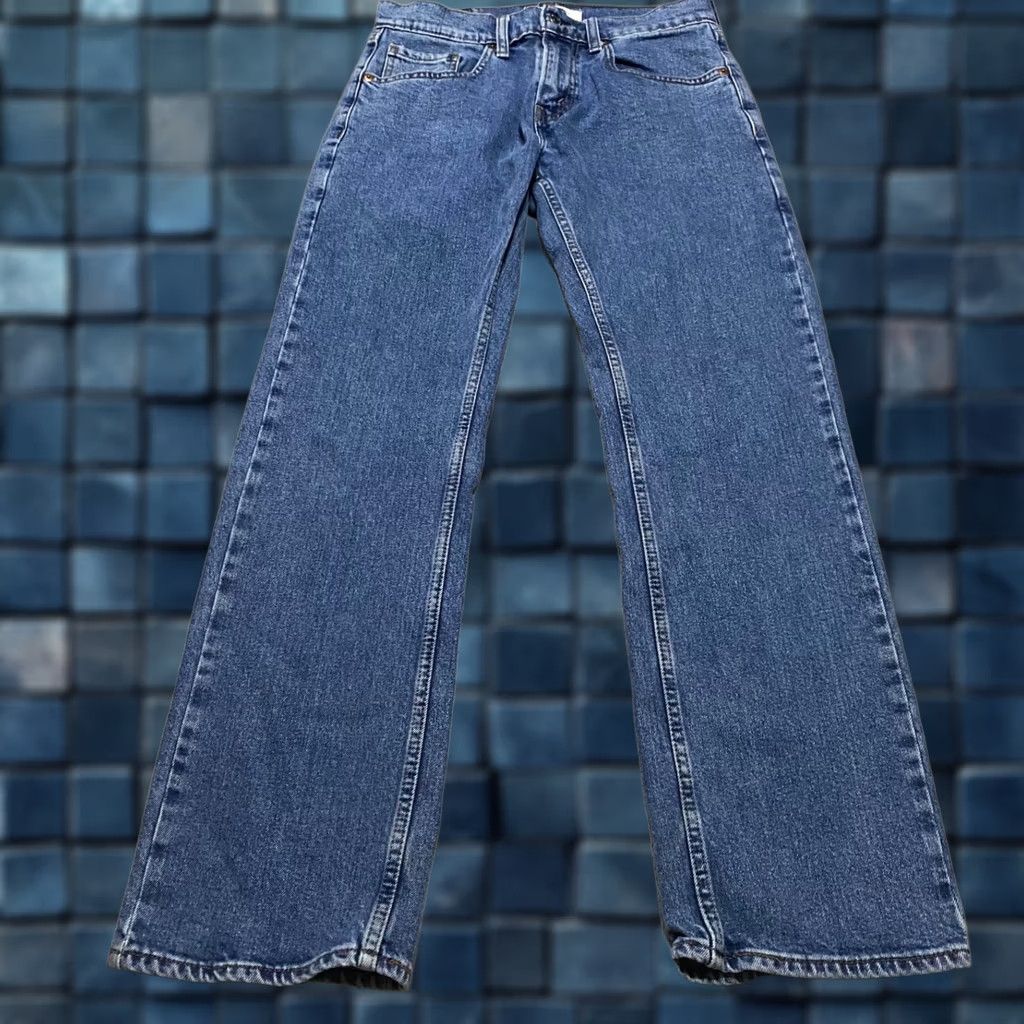Levi's Levi's Signature Jeans Blue 28x30 Denim Medium Wash Relaxed Straight Mens Regular Adults 5-Pocket Logo Pants Platform? Size US 28 / EU 44 - 1 Thumbnail