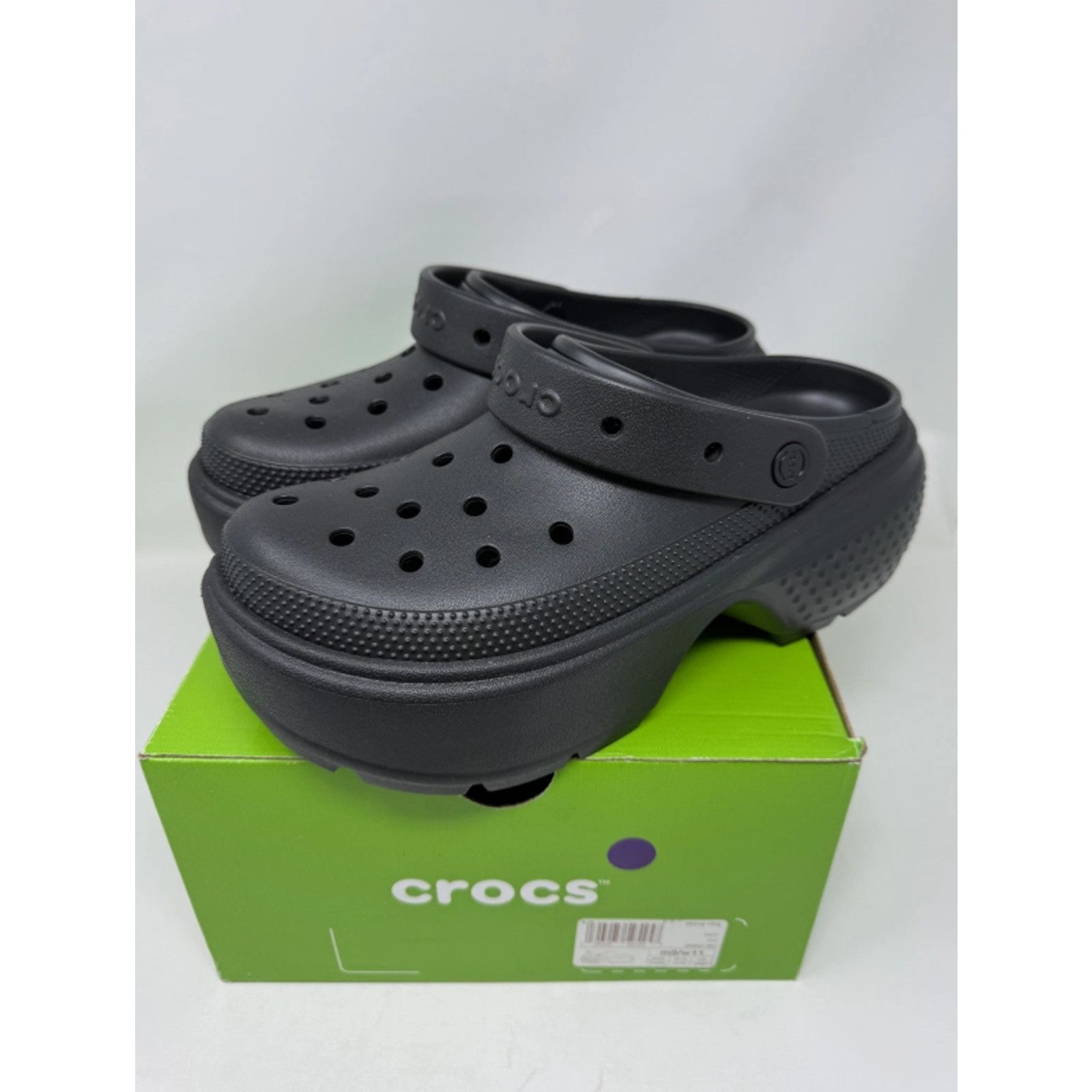 Crocs Crocs Stomp Clog Croc Black WMNS 11 Size US 11 / IT 41 - 1 Thumbnail